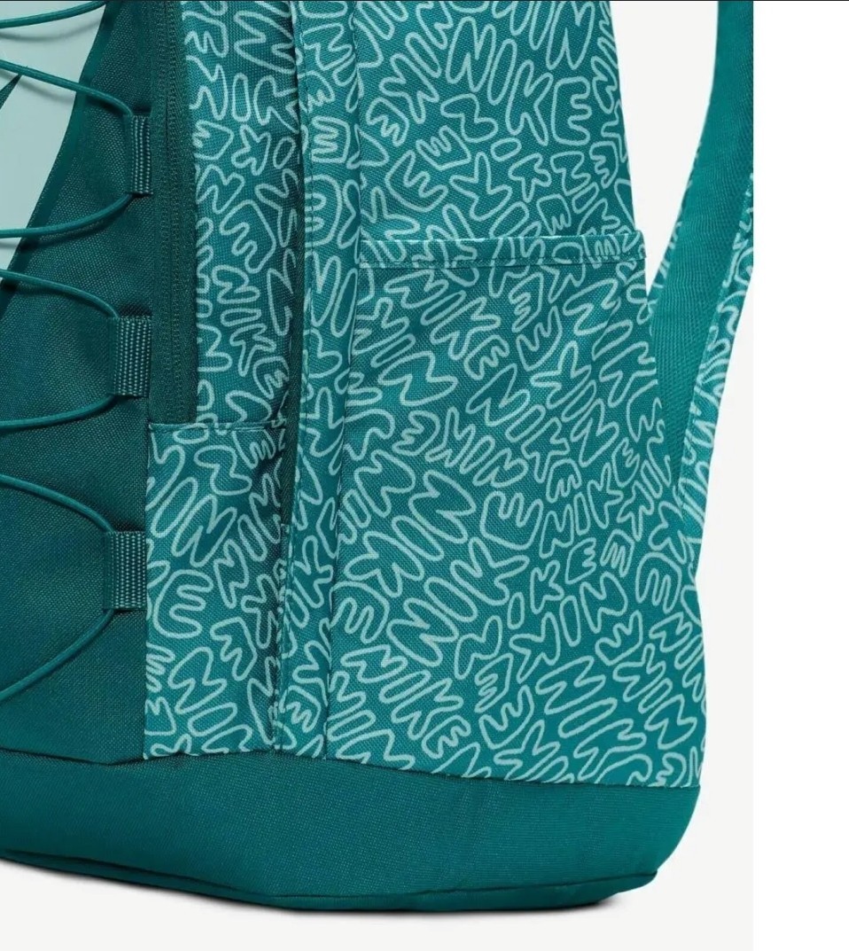Nike Hayward Scribble Backpack School Travel Work Bag Teal Green Adult Kid Large