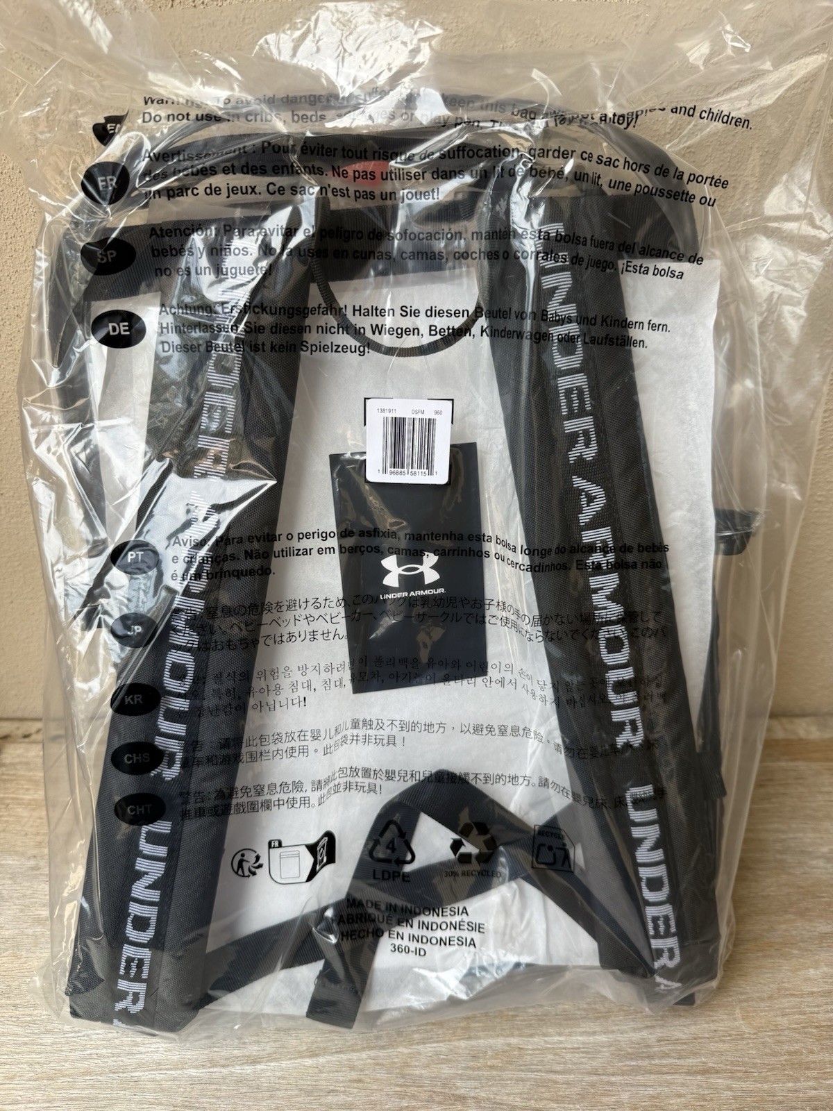 Under Armour Unisex-Adult Loudon Clear Backpack School Laptop Book Bag Full Size