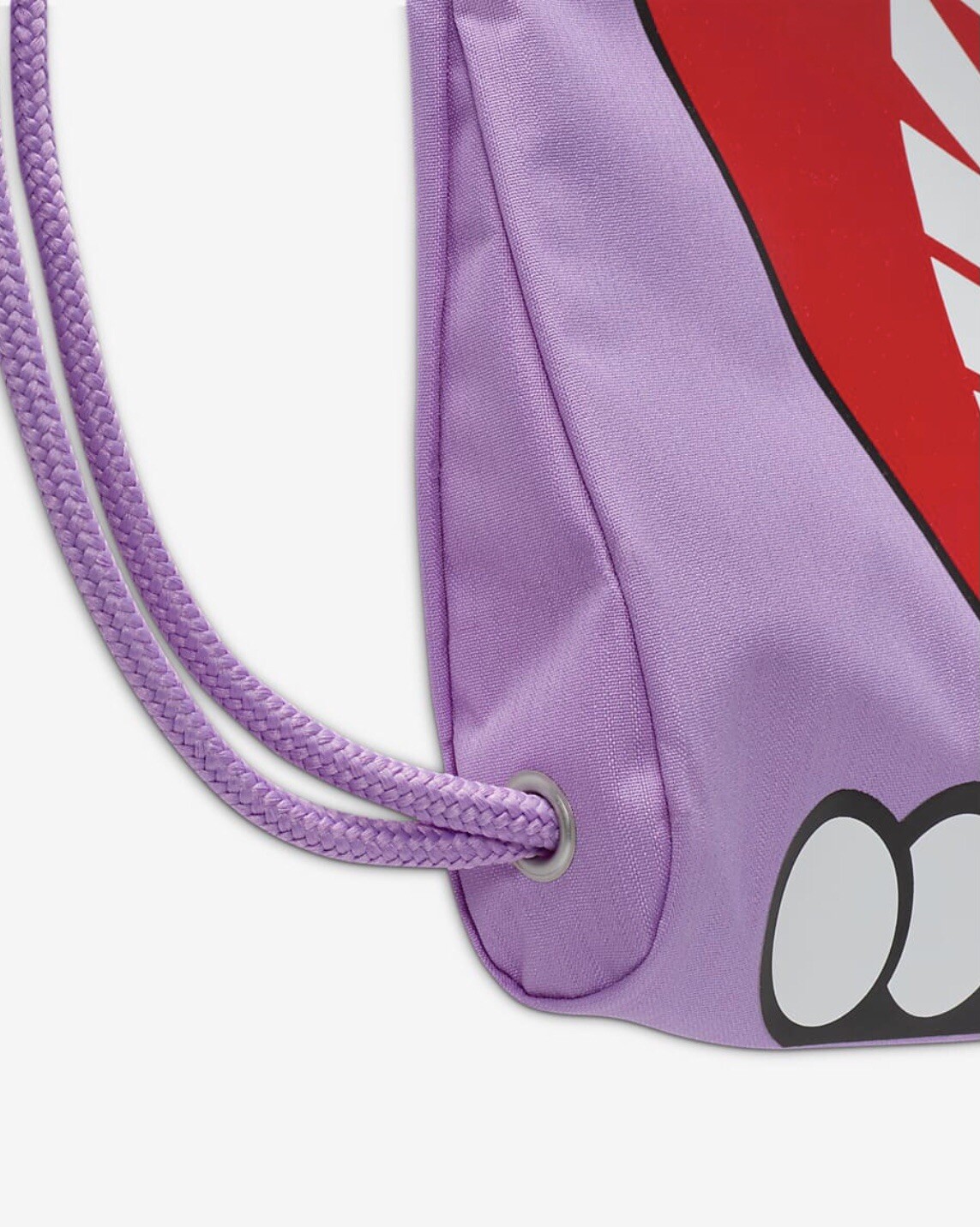 Nike Graphic Logo Canvas Drawstring Backpack gym beach school bag