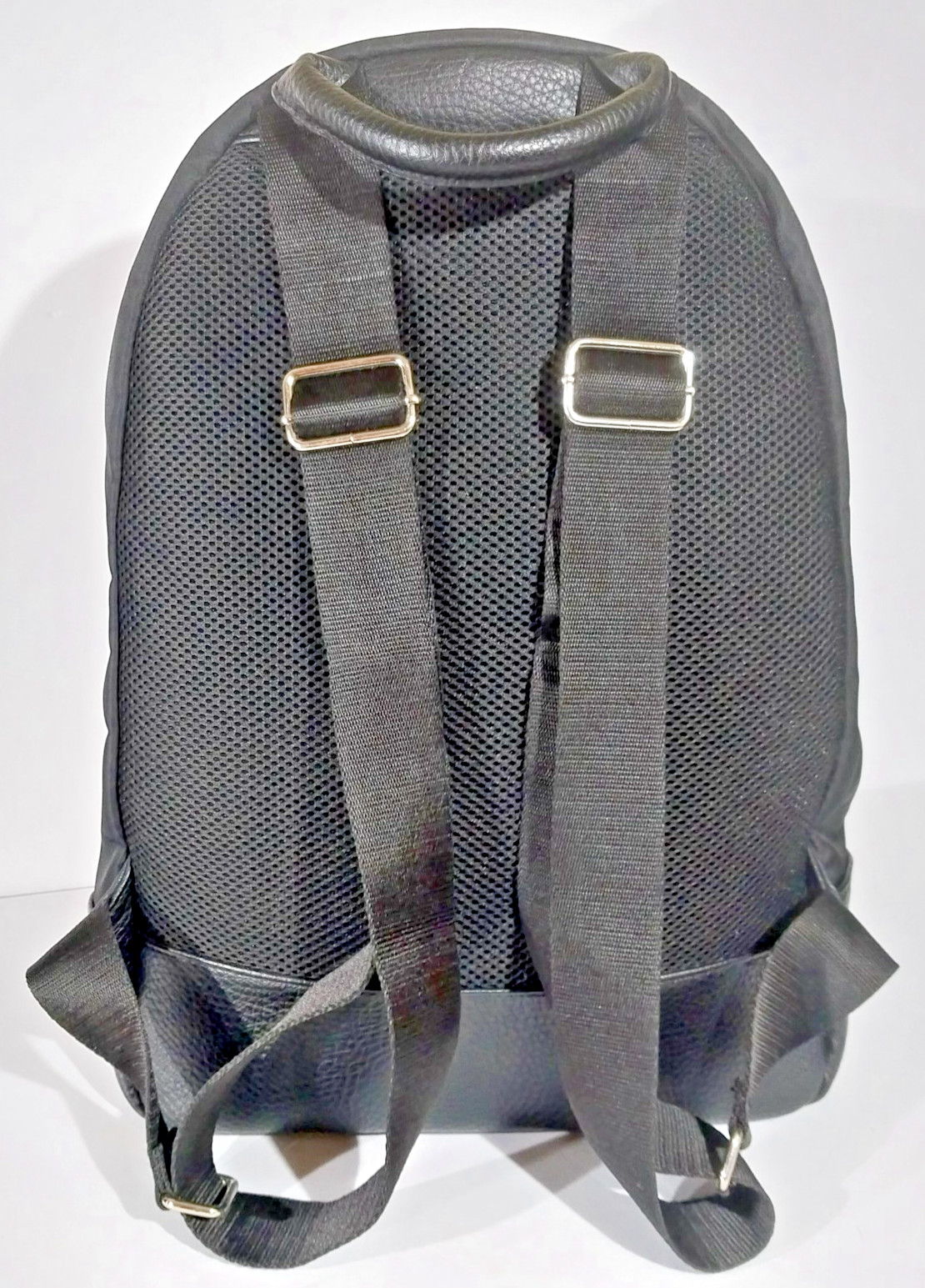 Unisex Calvin Klein Backpack-Rucksack Black Nylon and Pebble Polyurethane