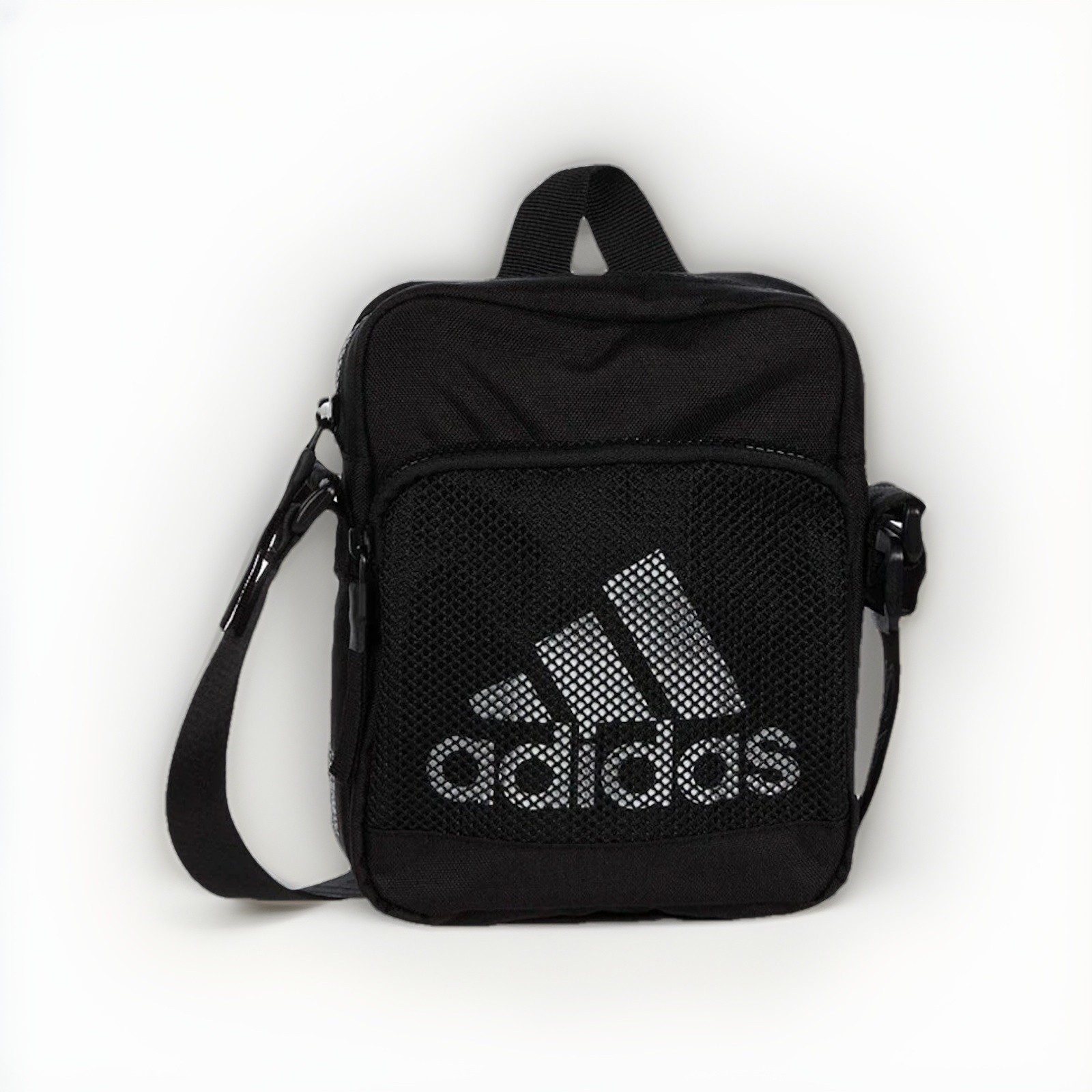Adidas Logo Amplifier Festival Crossbody 3 Stripes Black/White Travel Bag