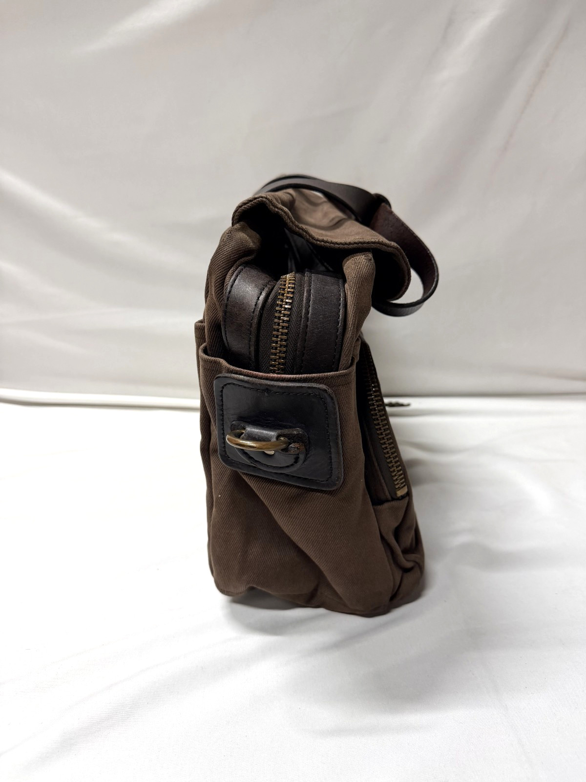 Filson Rugged Twill Padded Computer Bag Brown Made in USA STYLE:70258