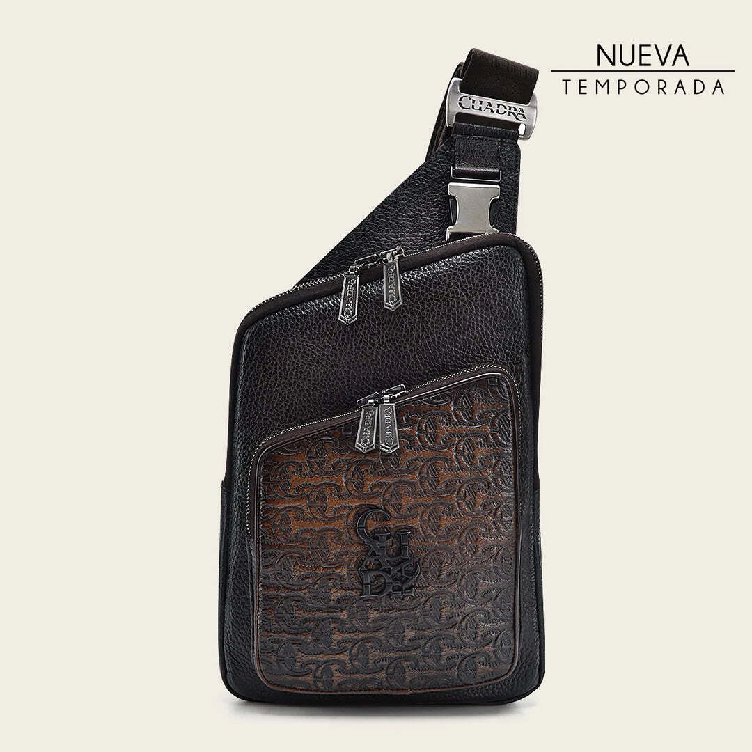 BOC21RS – Cuadra chocolate casual fashion cowhide crossbody messenger for men