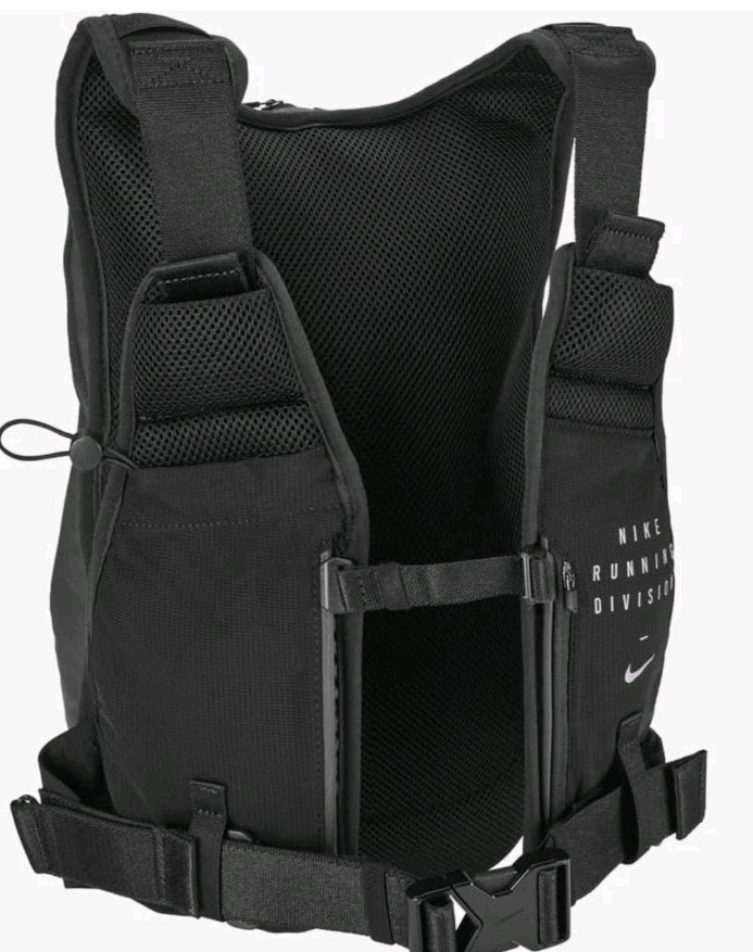 Nike Commuter Elite Backpack 15L Black Silver Running Laptop Sleeve Unisex $118