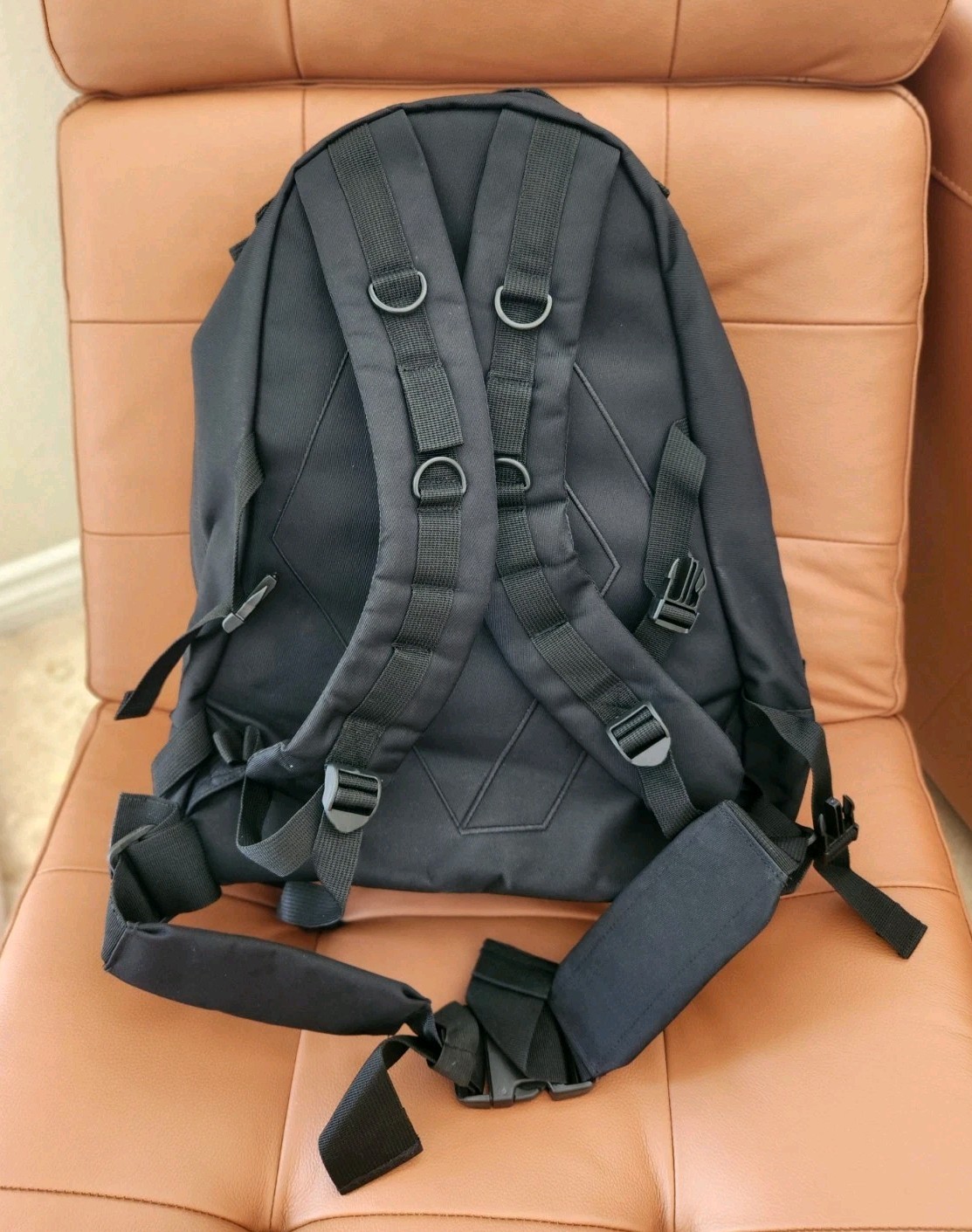 Black Backpack School/travel M Multiple Spaces Waist strap Knowledge New