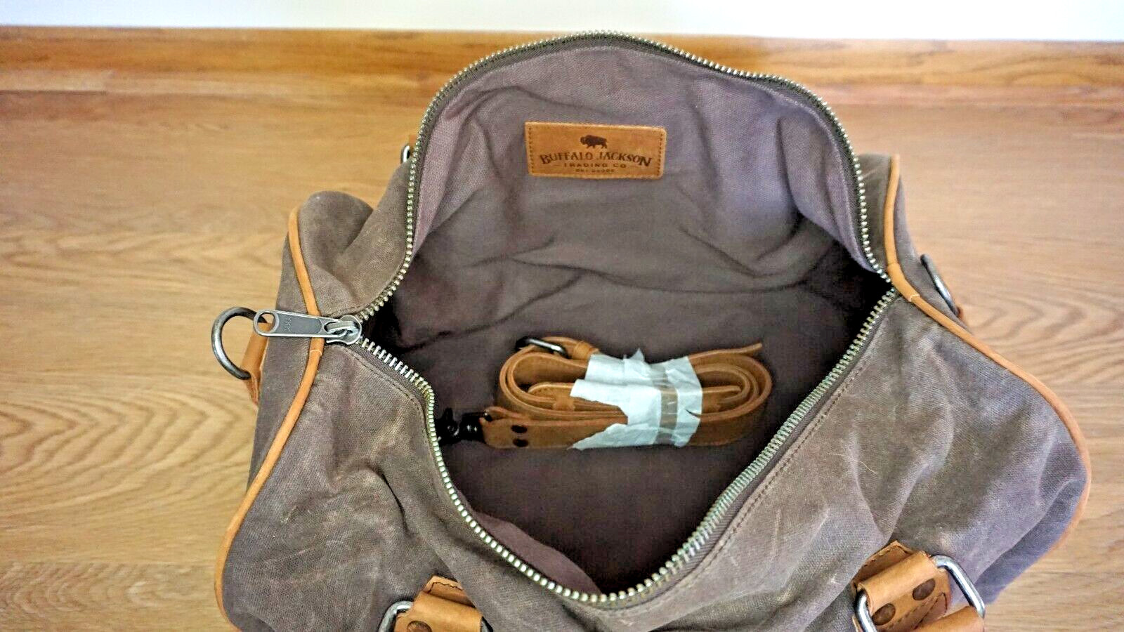 BUFFALO JACKSON TRADING CO. DRY GOODS DUFFLE BAG “KNOB CREEK” NEW