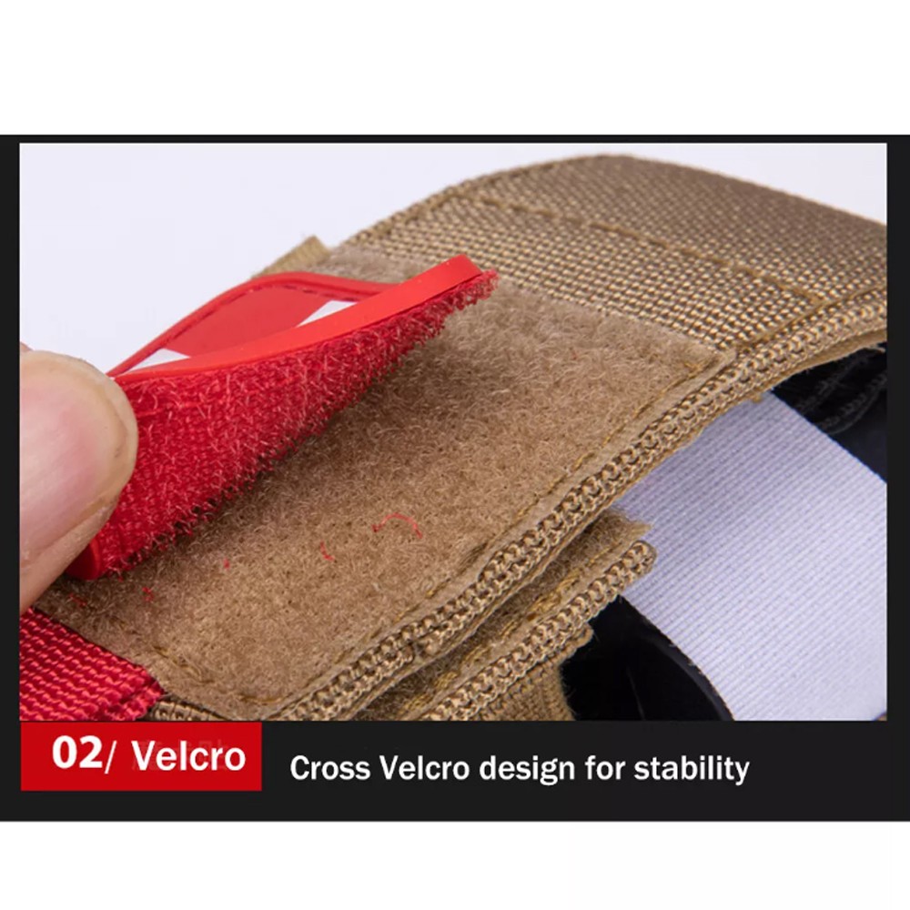 Nylon Waist Pack Tactical Molle First Aid Kit Outdoor Medical Khaki Small Pouch