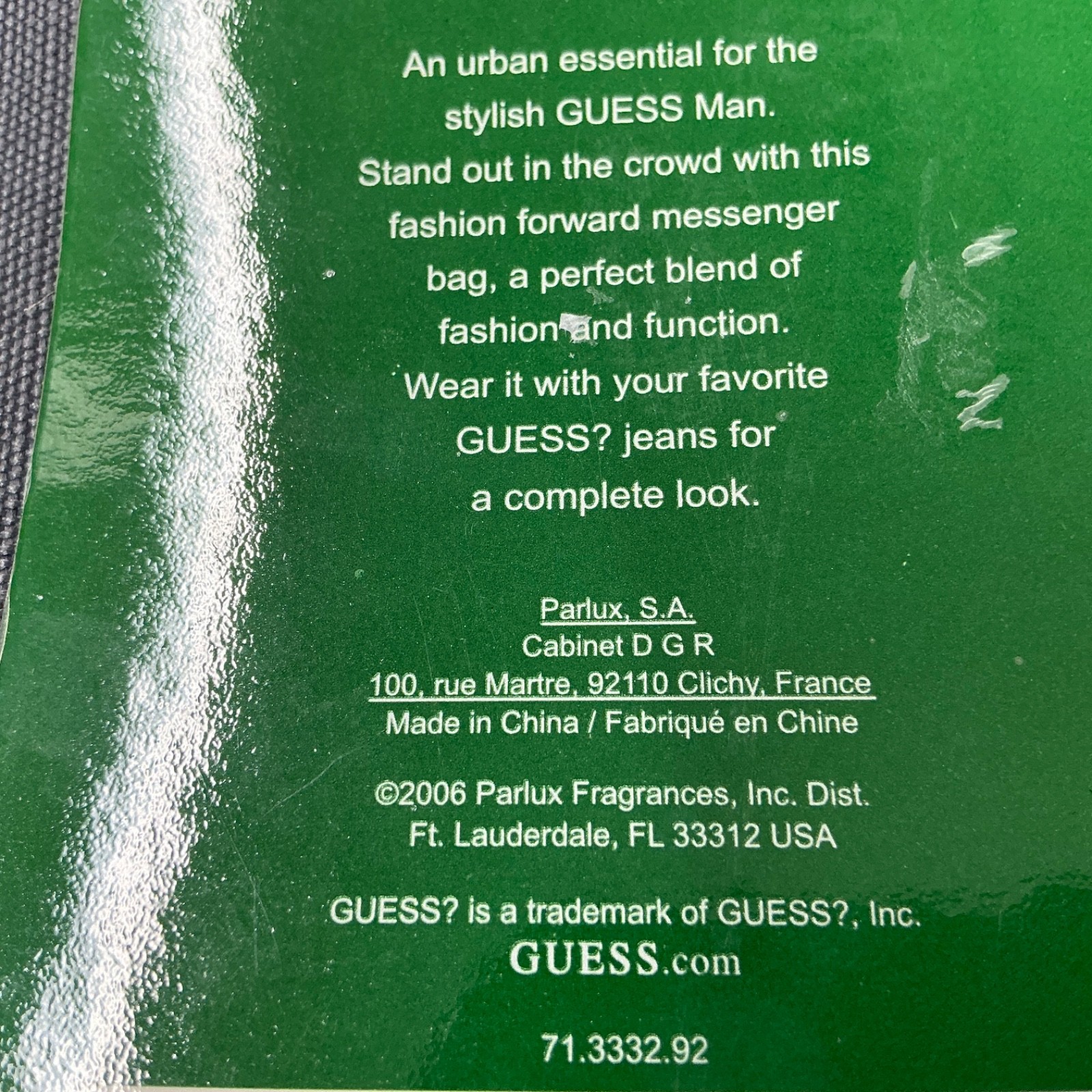 2006 Guess Urban Messenger Computer Complete Carry On Bag Marciano Grey NWT
