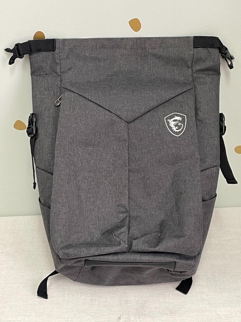 MSI Air Gaming Backpack, Unisex Dark Gray, Fold Over Top 17.3″ Laptop C12.10