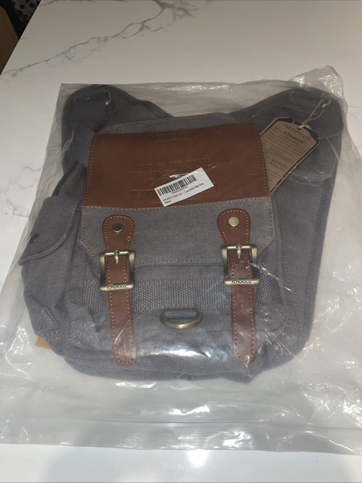 Kaukko Messenger Bag Cross Body Shoulder Sling Backpack Navy Travel Hiking