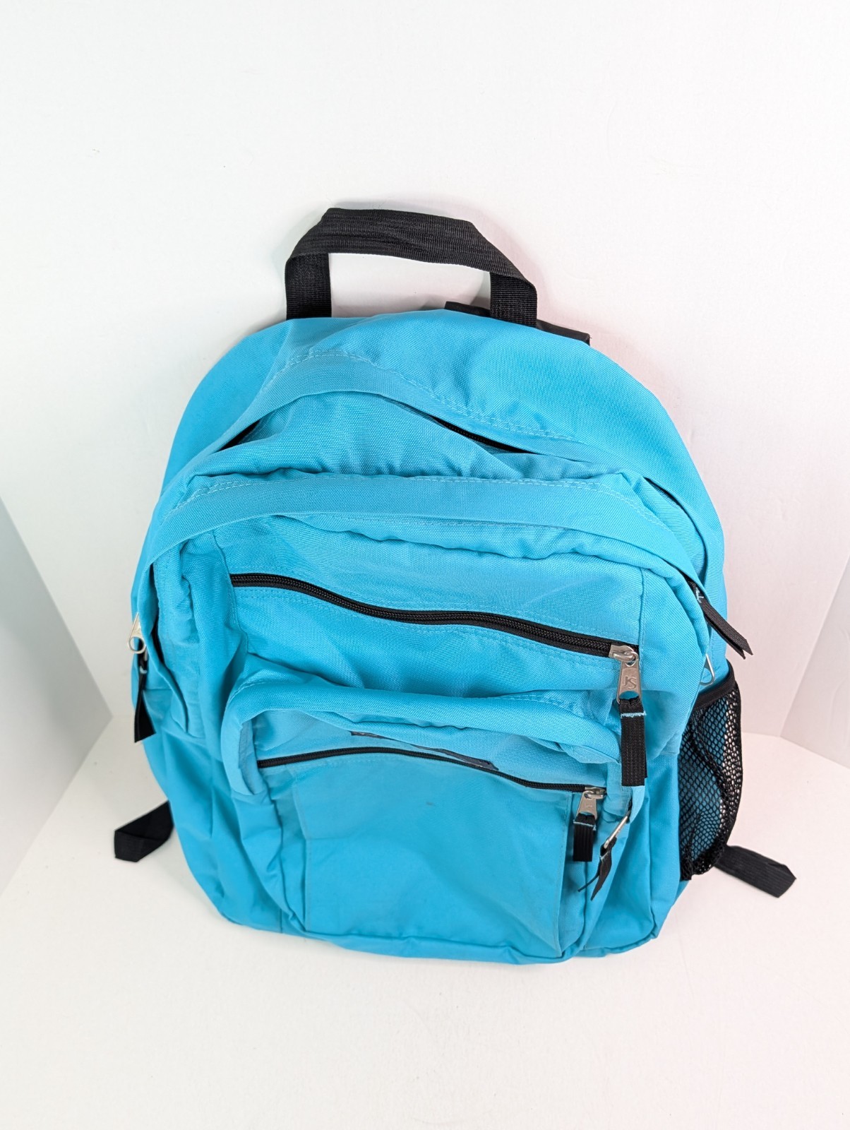 Jansport Backpack 2000s 90s School Trip Camping Gen Y Z Blue Topaz Vintage