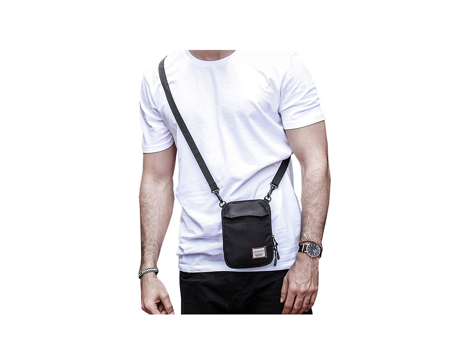 Small Crossbody Bag for Men, Mini Shoulder Bag Mini Messenger Bag for Cell Ph…