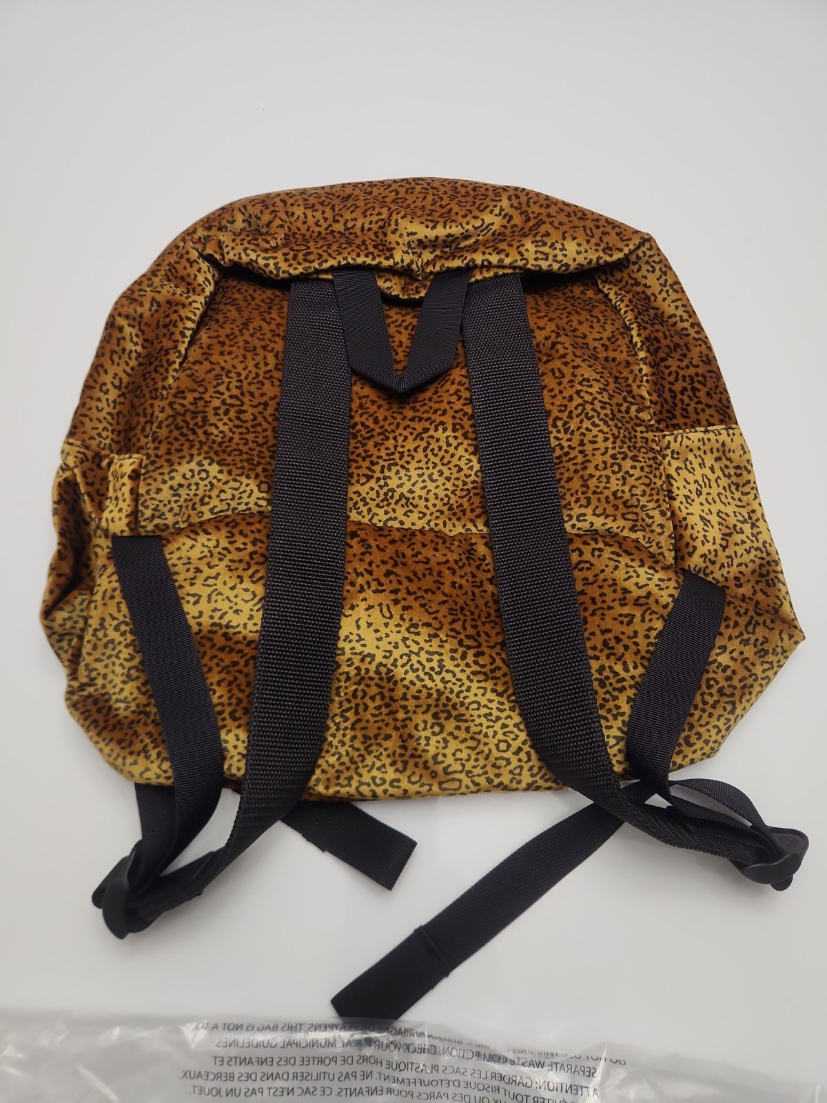 Supreme Velvet Backpack – Tan Leopard – NEW ( With Pins As Shown) Free Shipping