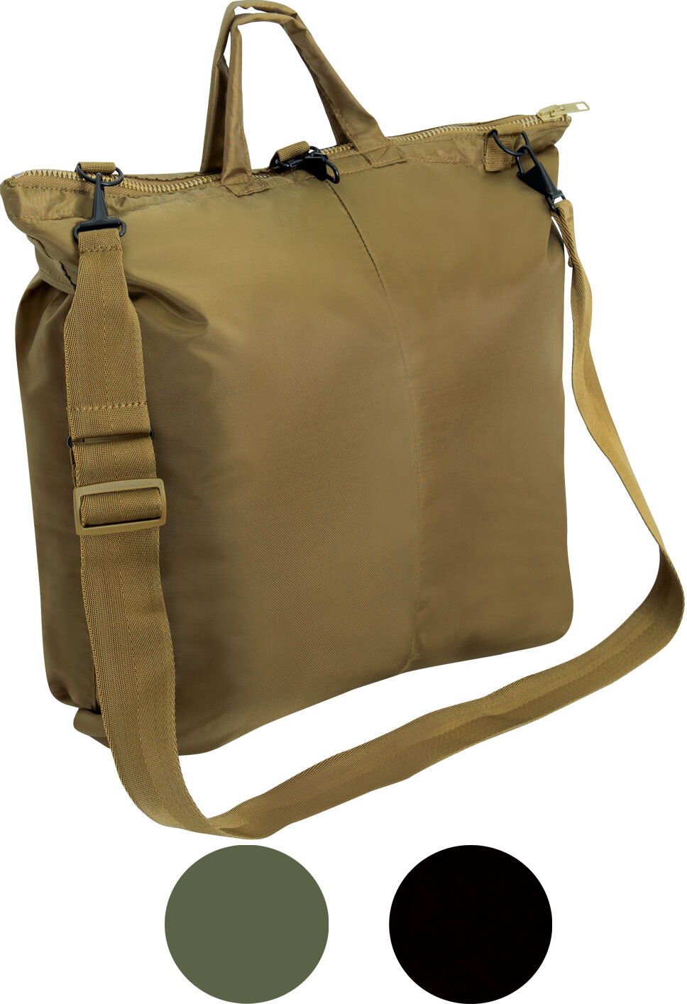 Flyers Helmet Bag with Brass Zipper & Shoulder Strap 19″ x 19″, 3 Pocket Bag