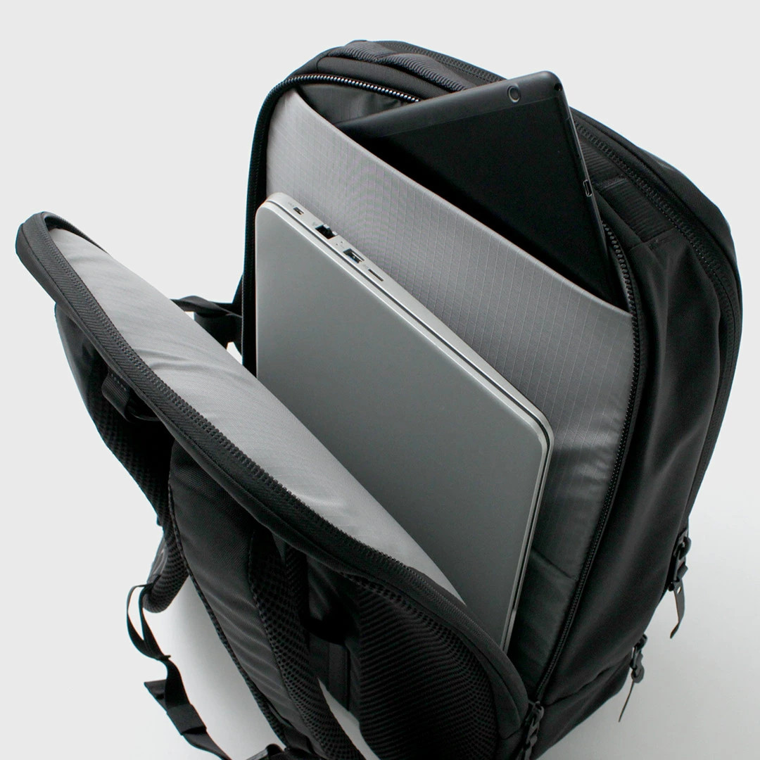 BLACK EMBER Rectangle 2-Way Pack Business Bag Backpack Men’s 23L 16-inch Nylon