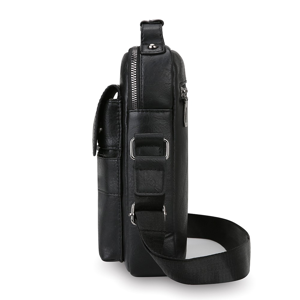 Men’s Shoulder/Messenger Bag Business pu Leather 8″ Handbag Outdoor Sport Bag