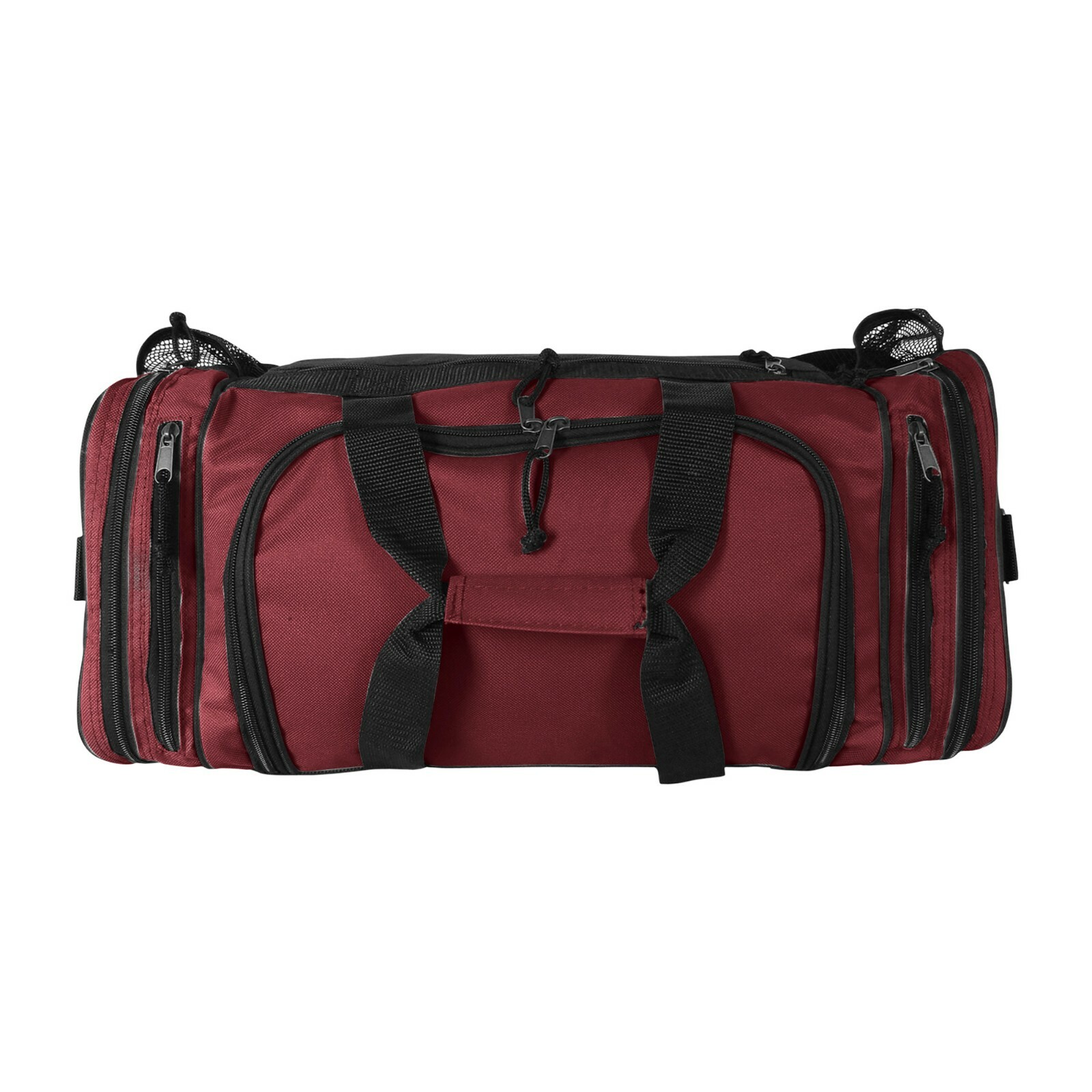 Brand New Duffle Bag Sports Duffel Bag in Maroon and Black Gym Bag