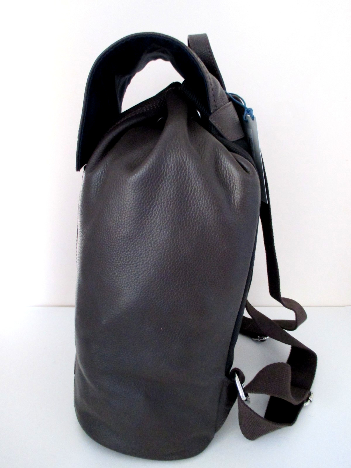 Cole Haan Leather Packpack Large Chocolate Brown Magnetic Close