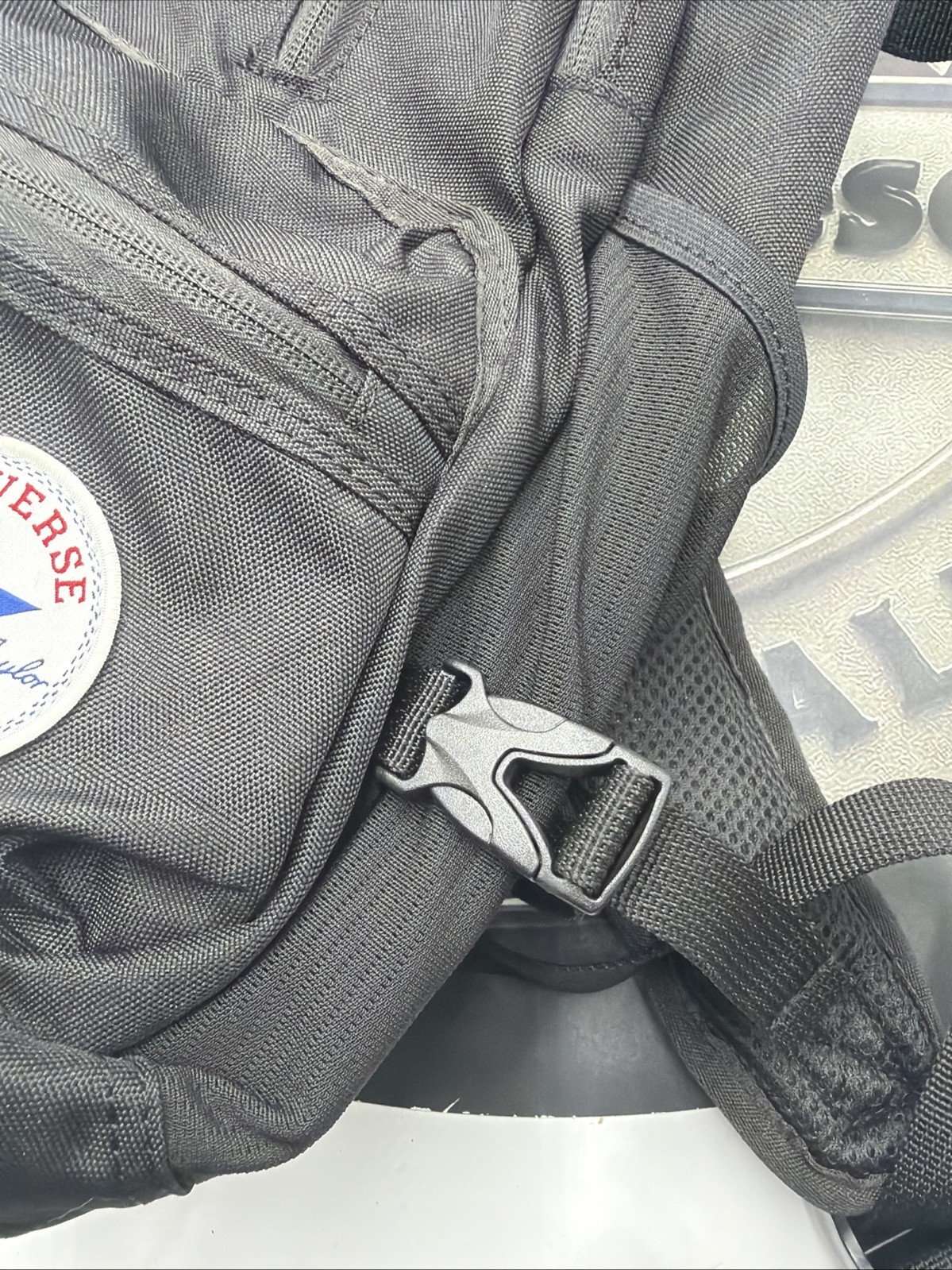 Converse Chuck Taylor All Star Straight Edge Laptop Backpack, Tear **See Pics**