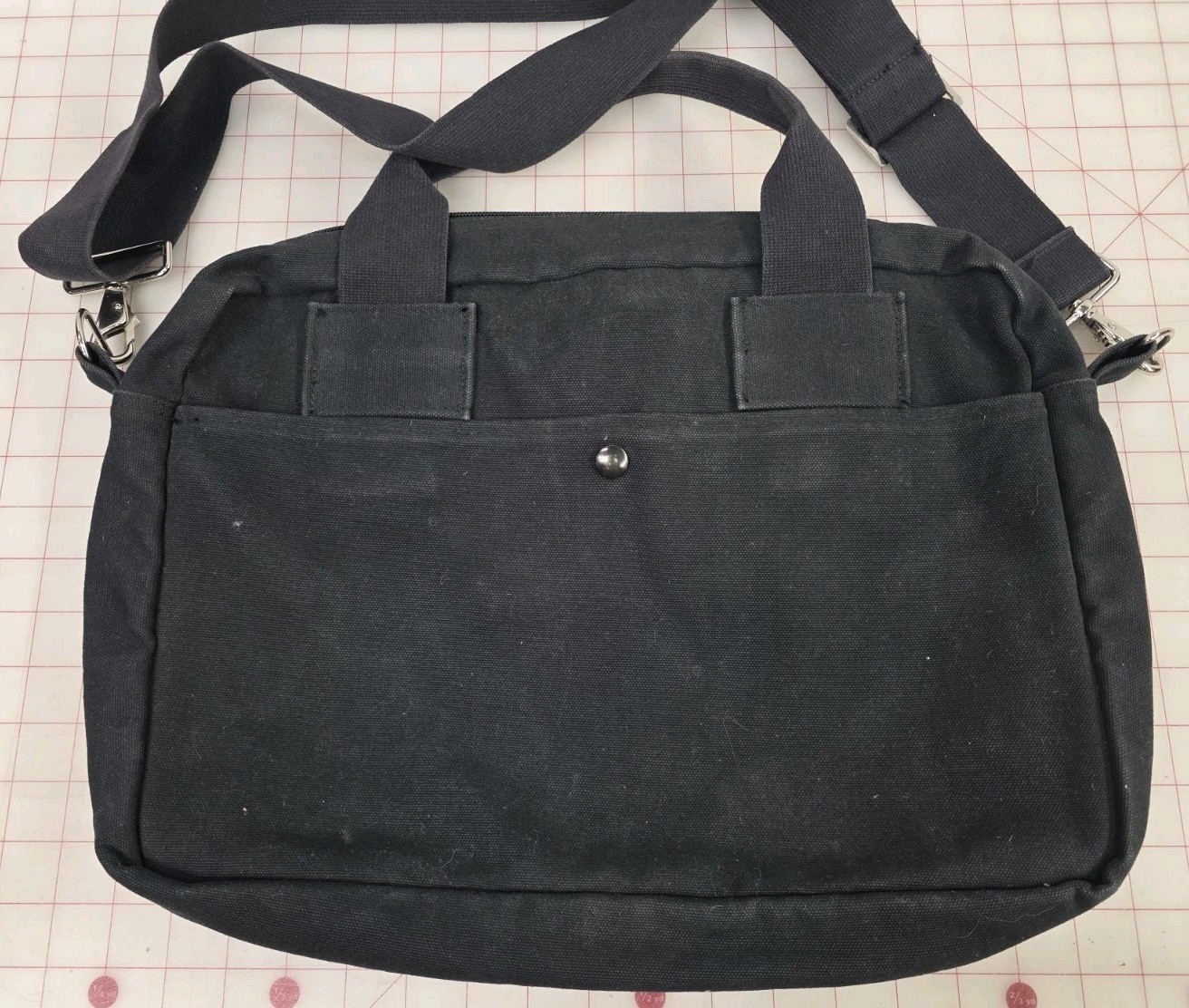 BLK Pine Workshop USA Black Canvas Classic Briefcase