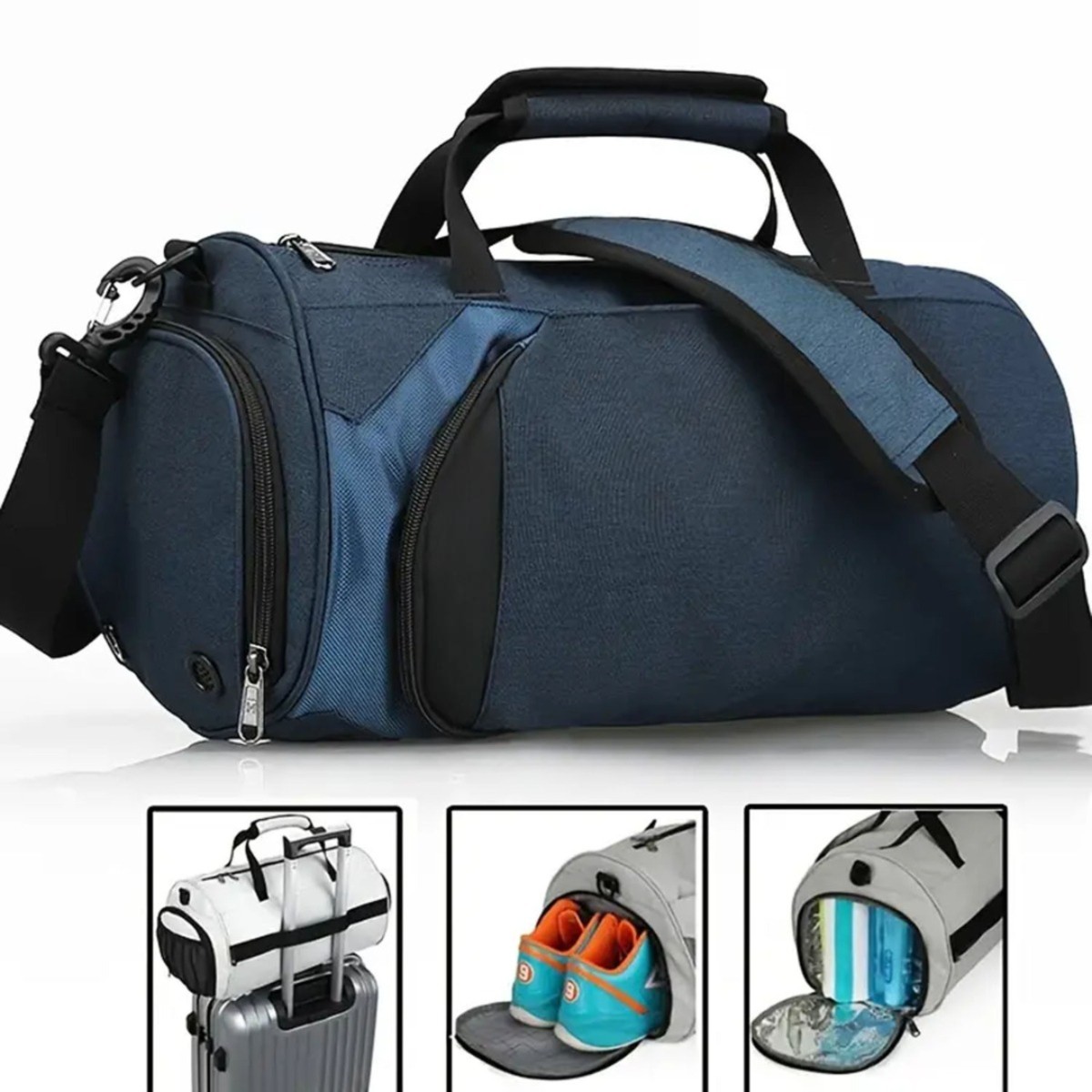 Casual Sports Storage Bag, Breathable (Blue)