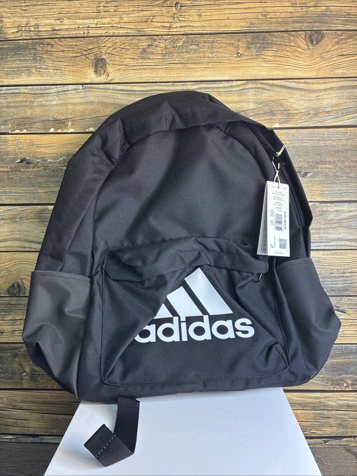 Adidas Classic Sports Backpack 27.5L School/Work/Gym Black-White NEW TAGGED