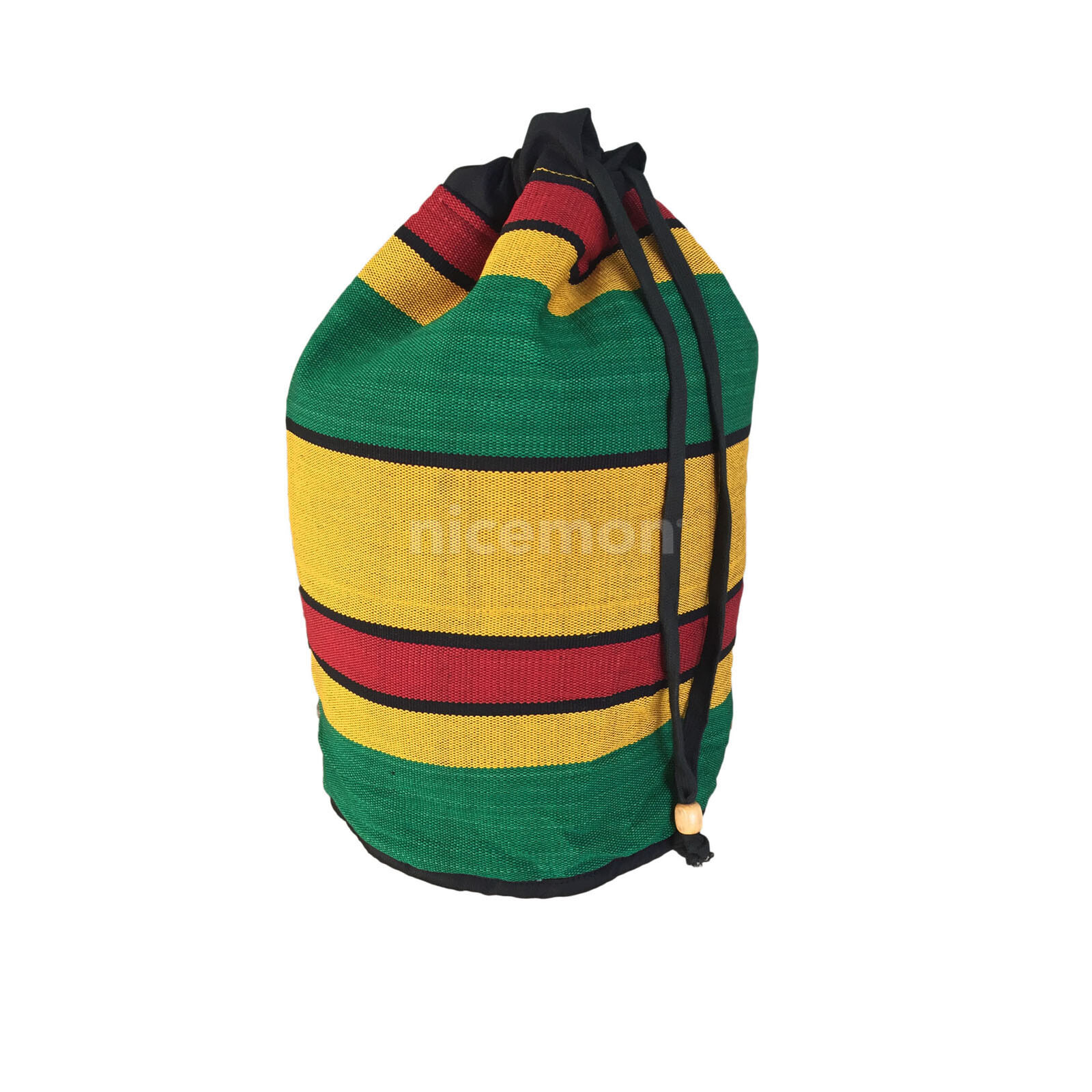 Reggae Cool Runnings Drawstring Backpack Sack Tote Bag Hippie Surfer Marley 18″