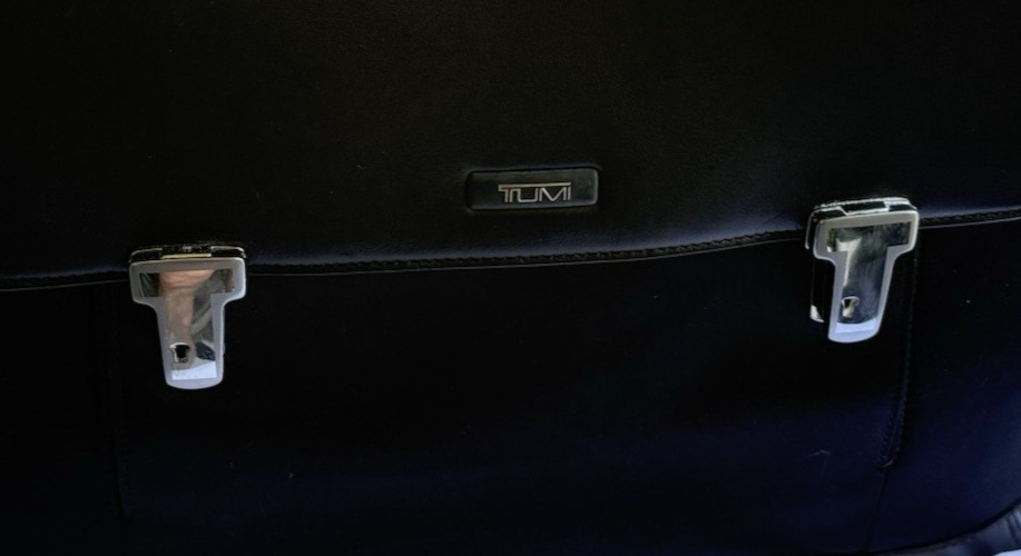 NWT Tumi Formula T Circuit Briefcase 2951DF Leather Nylon Deadstock Complete