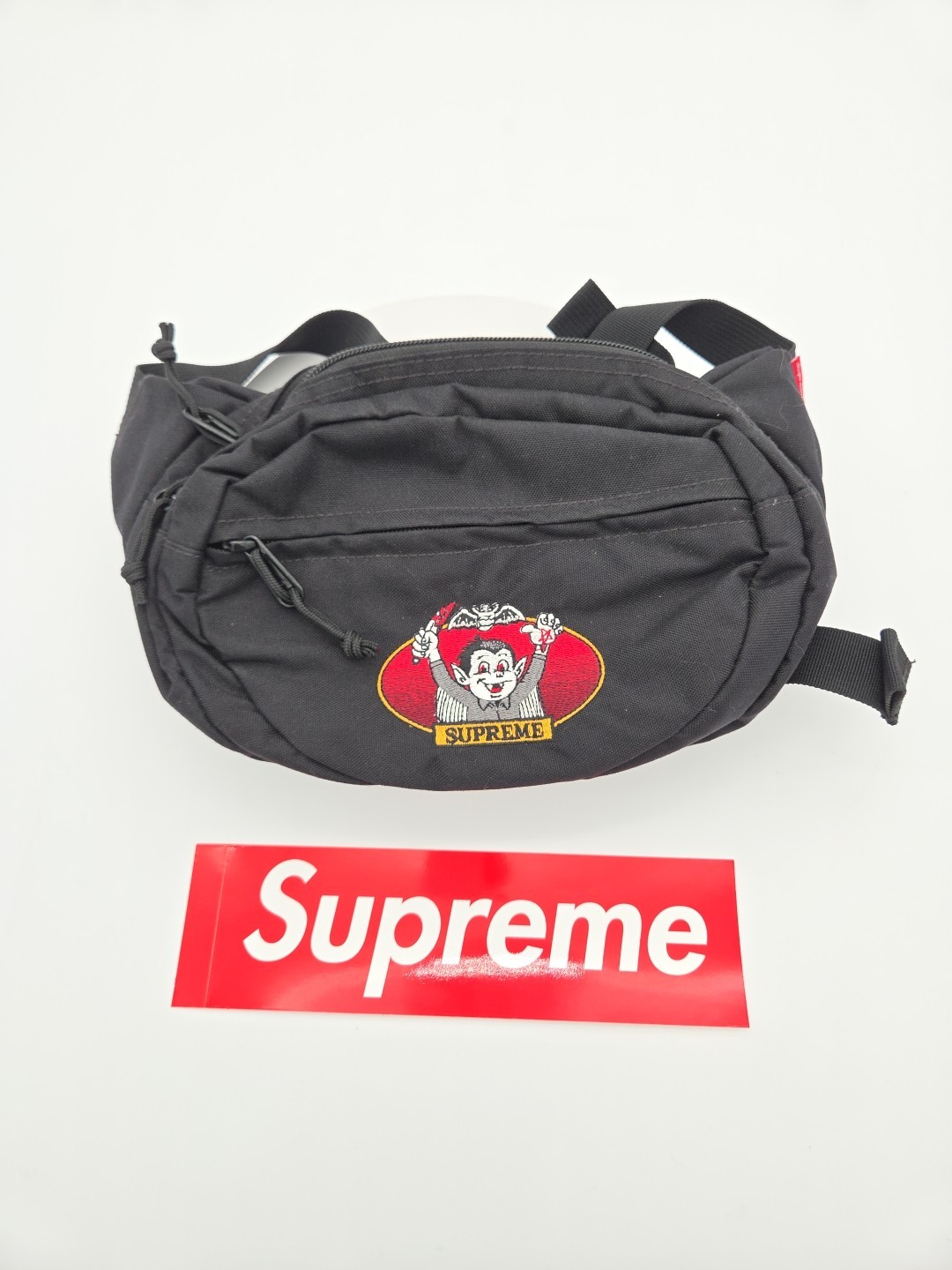 SS21 Supreme Vampire Boy Black Waist Bag Water Resistant Fanny Pack Sean Cliver