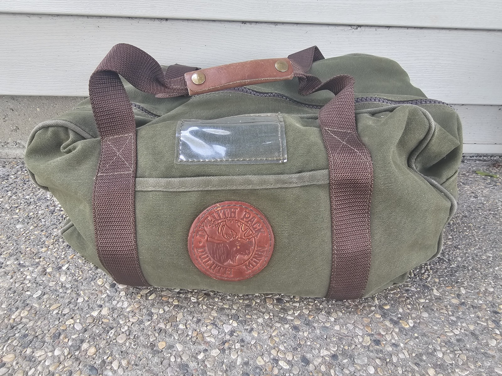 Duluth Pack Small Duffle/Bag Grab Handle, Olive Green