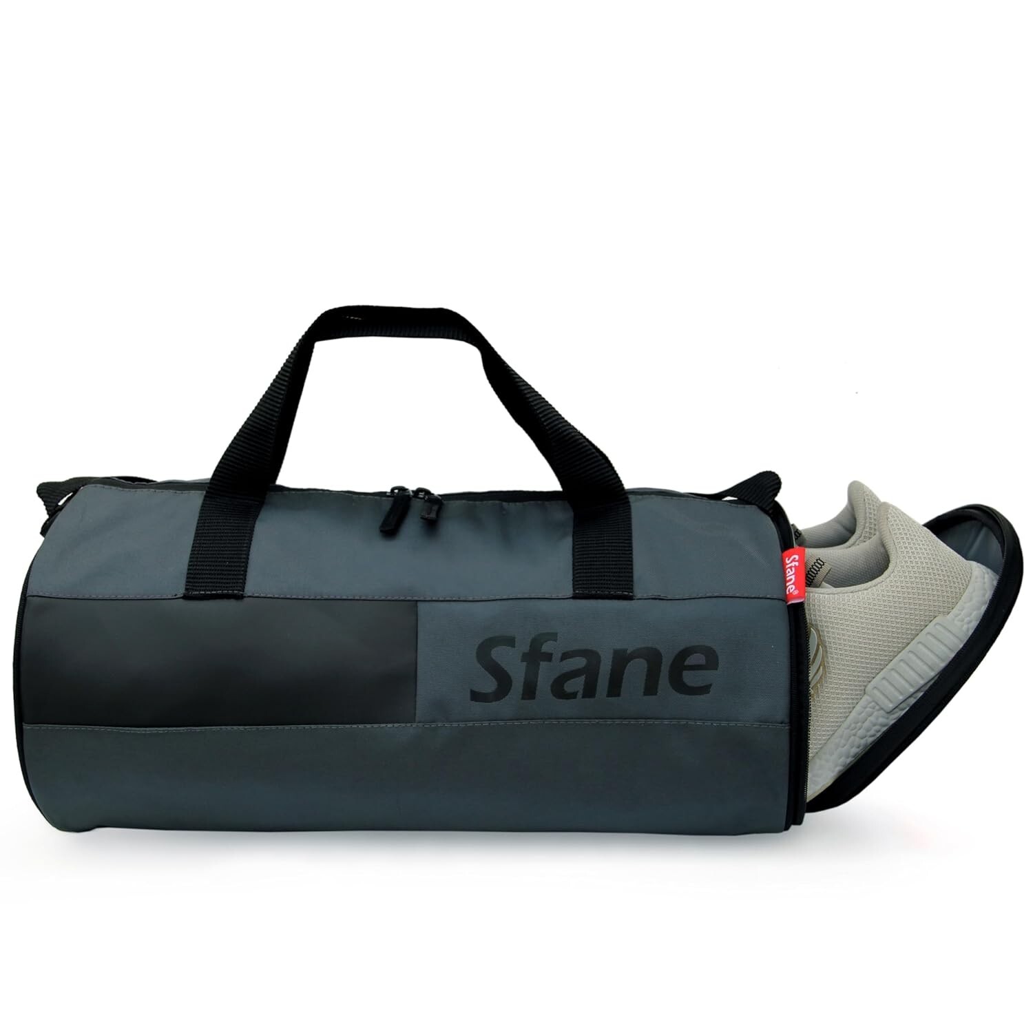 Polyester 23cms Duffle Gym Bag for Men & Women with Separate Shoe Compartment