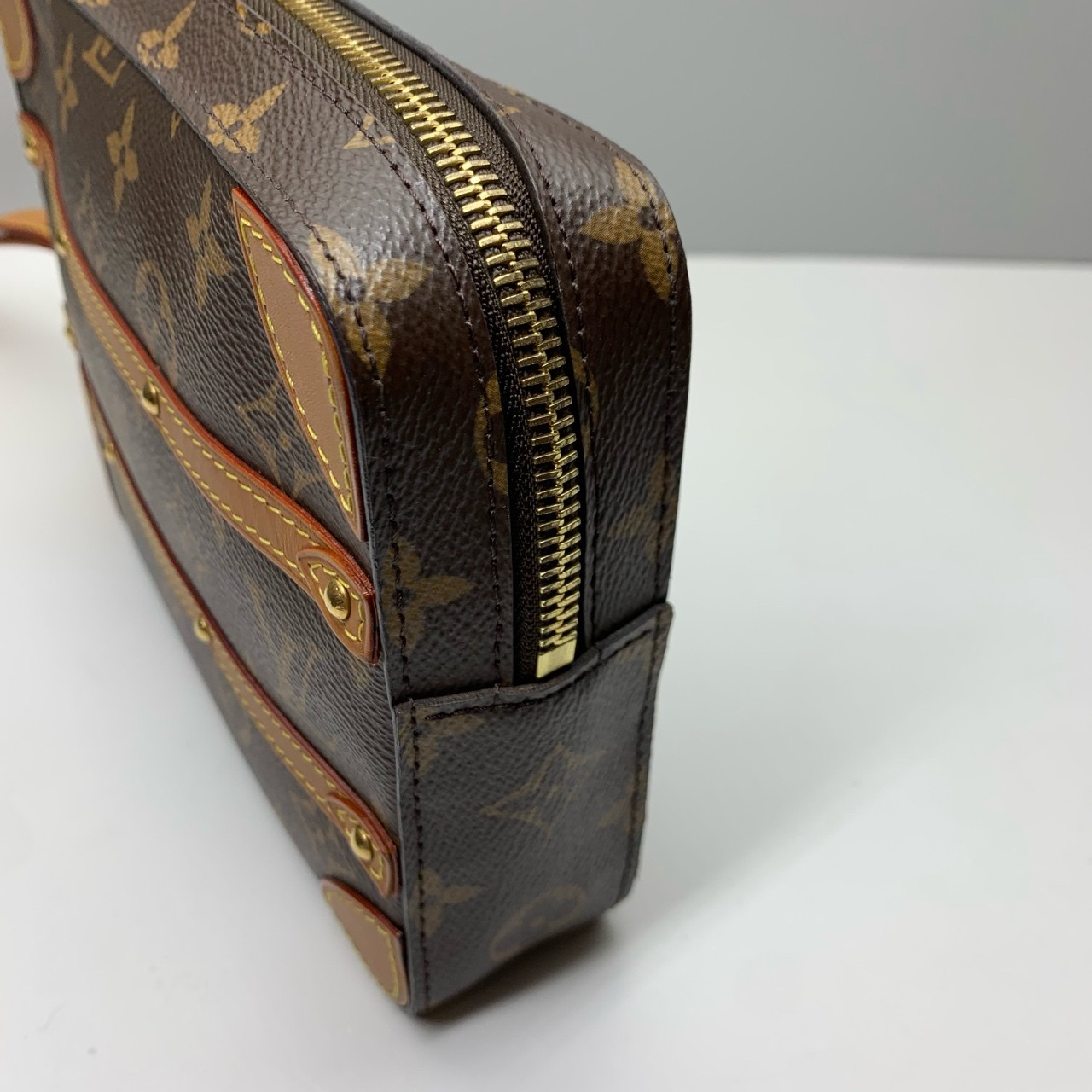 Louis Vuitton Pre-Owned Authentic Softtrunk Clutch Free Shipping 21x15x5cm