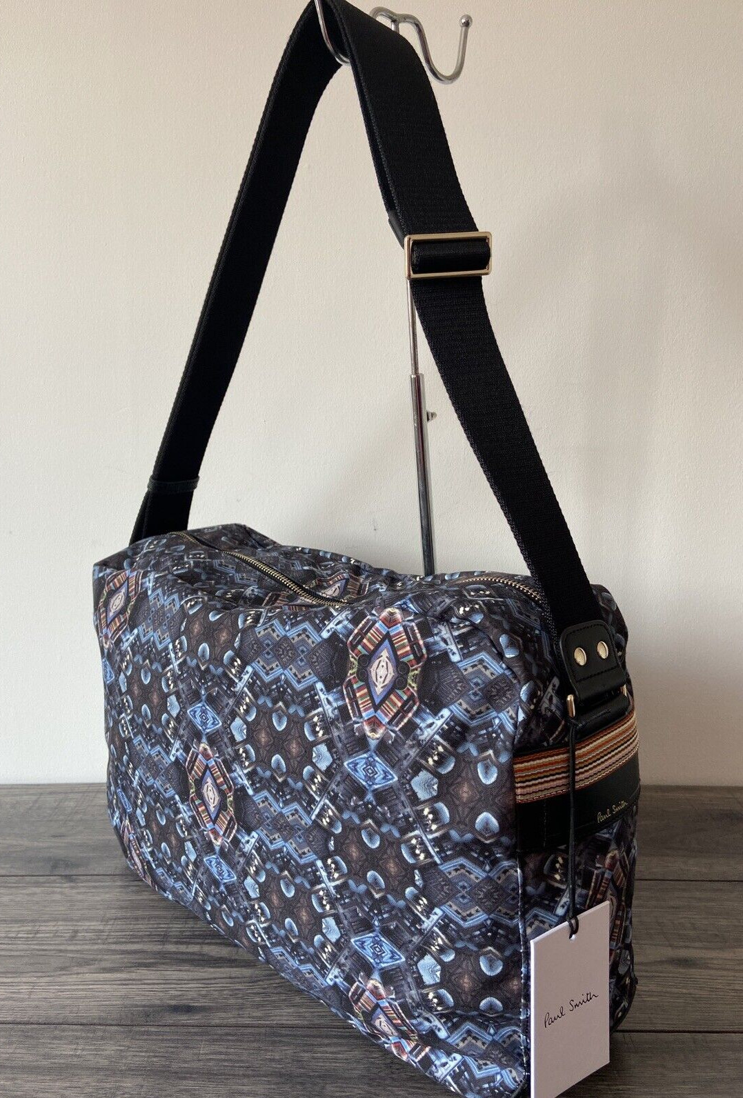 PAUL SMITH KALEIDOSCOPE MINI PRINT FOLIO MESSENGER BAG RETAIL BNWT