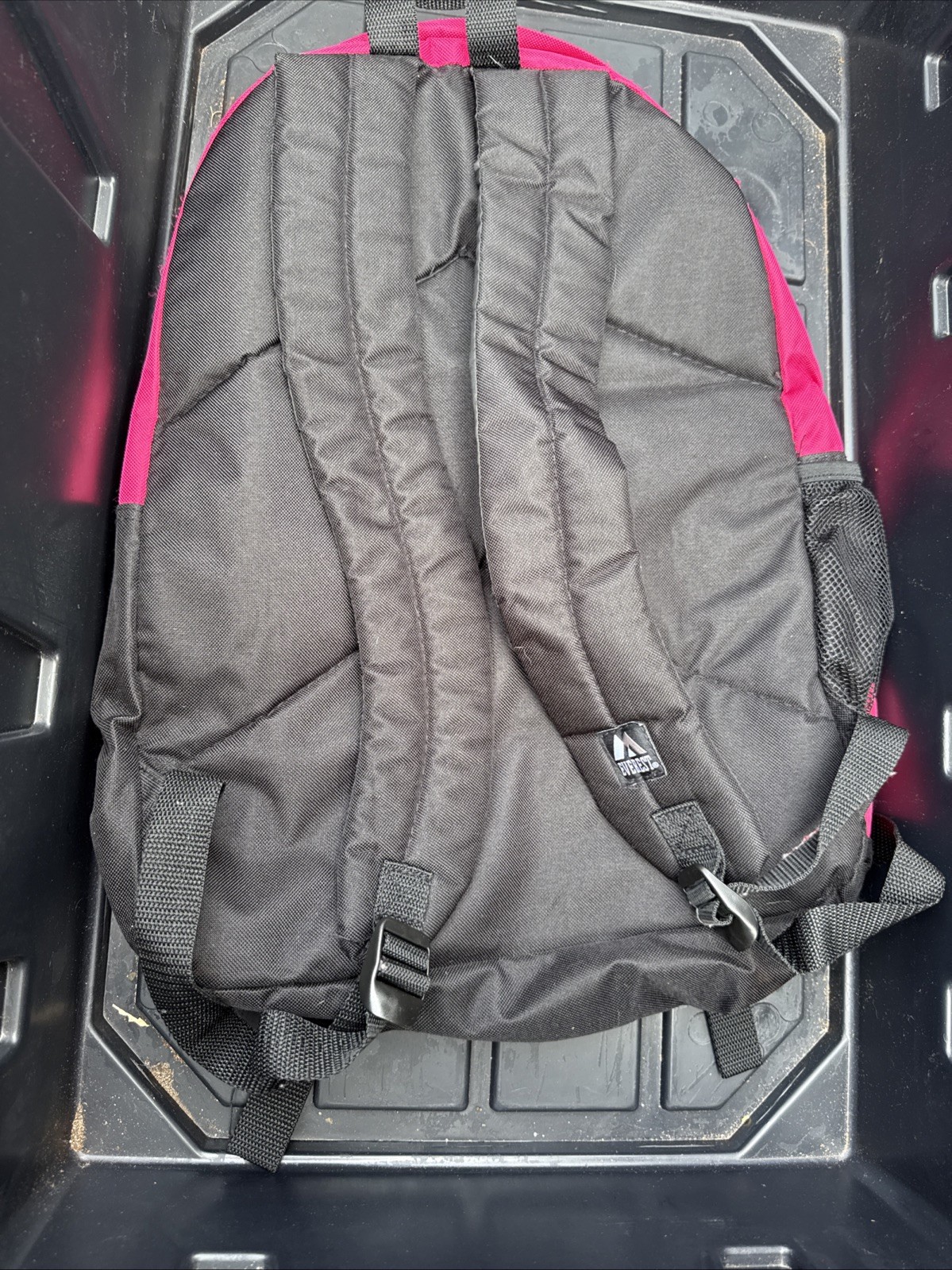 Everest Double Main Compartment Backpack – Pink/Black