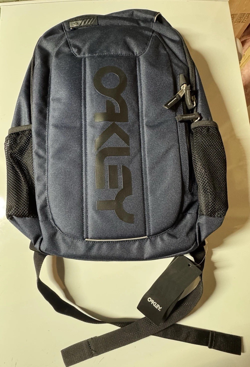 Oakley Backpack Navy Blue Black Laptop School Travel Bookbag NEW with Tags