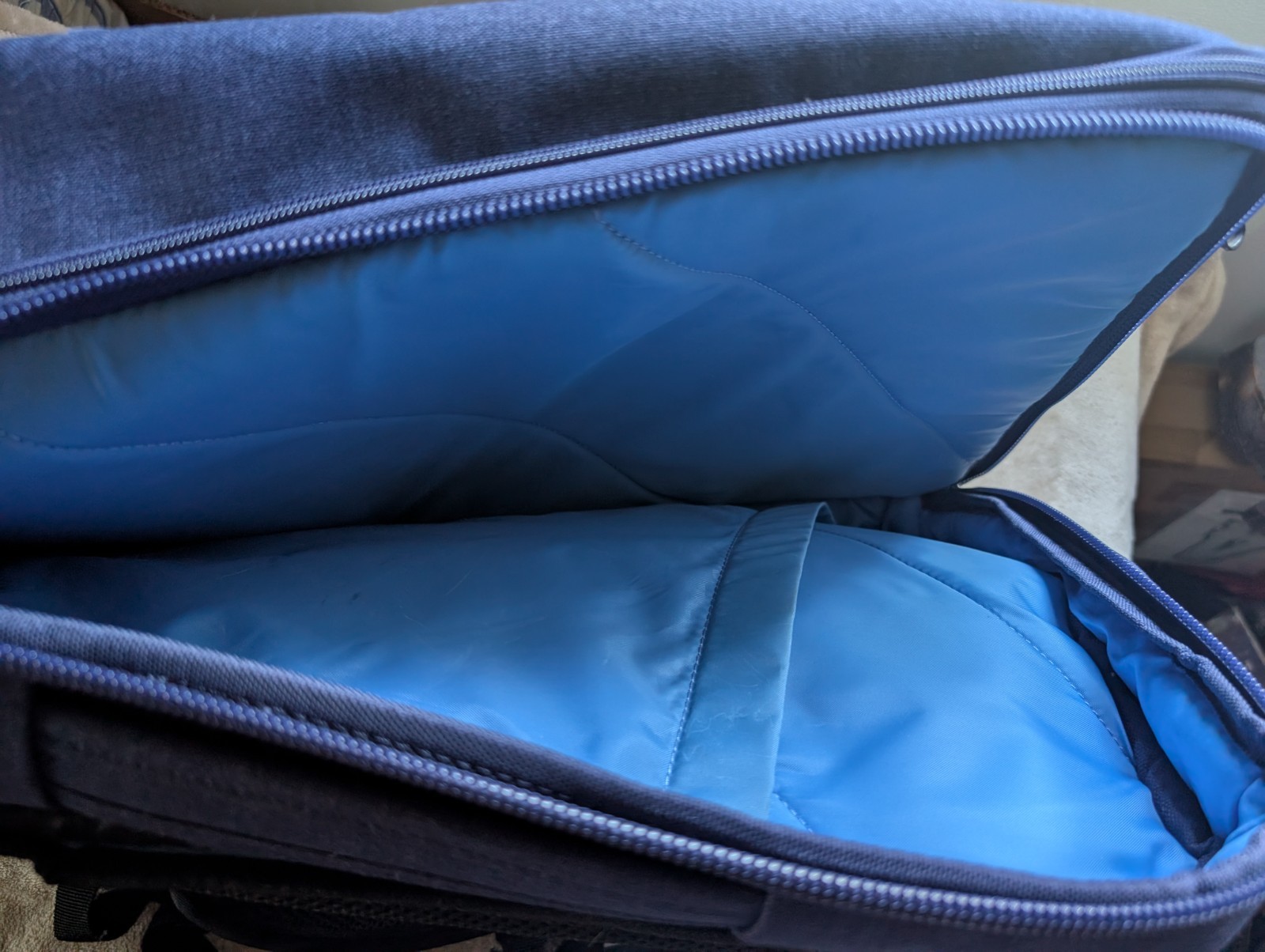 eBags Professional Slim Laptop Backpack Indigo Blue One-Bag Travel Commuter Tech