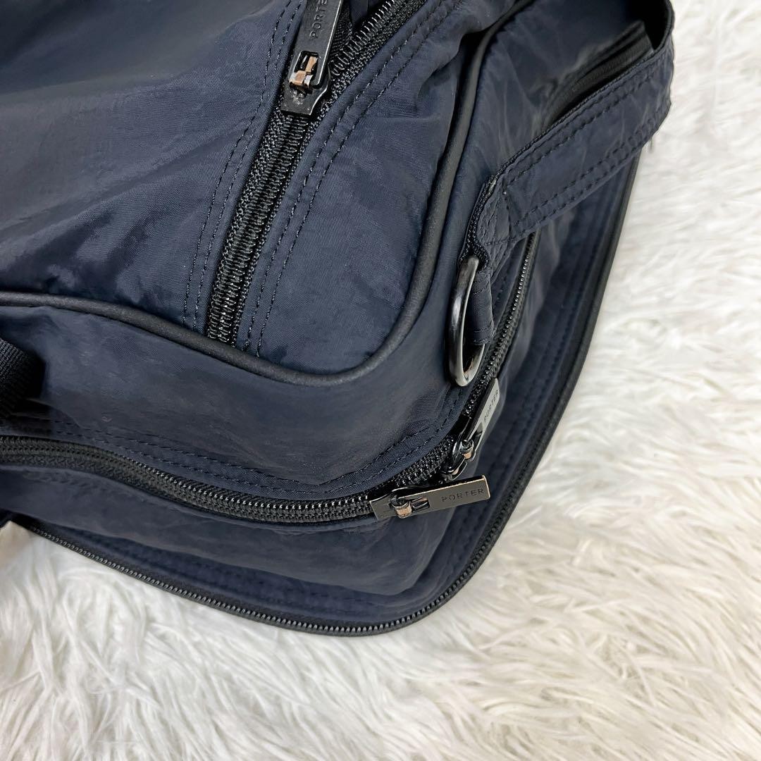 PORTER LAYER 3-Way Briefcase Backpack Shoulder Bag Navy