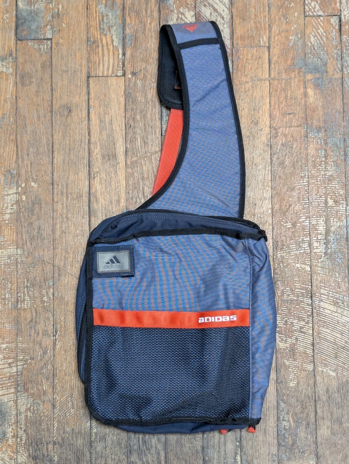 Vintage Adidas Sling Shoulder Bag Backpack Single Strap Messenger Organizer Y2K