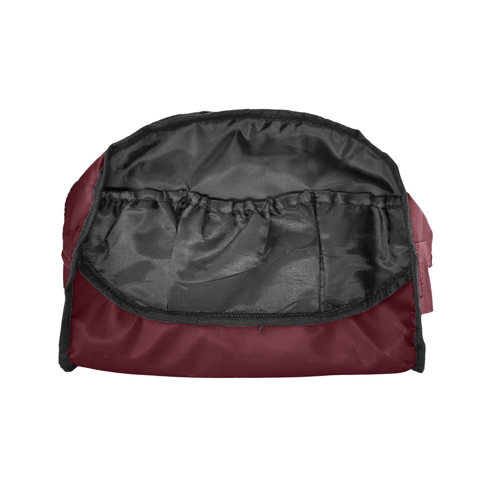 12” Mini Two Tone Duffle Bag (Maroon)