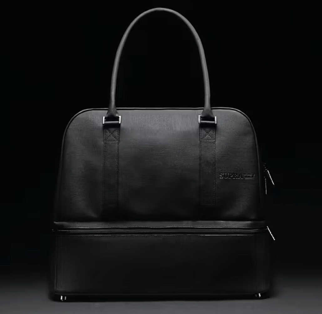 SUPRA Streetwear Matte Black Weekender Duffel Bag/Carry-On