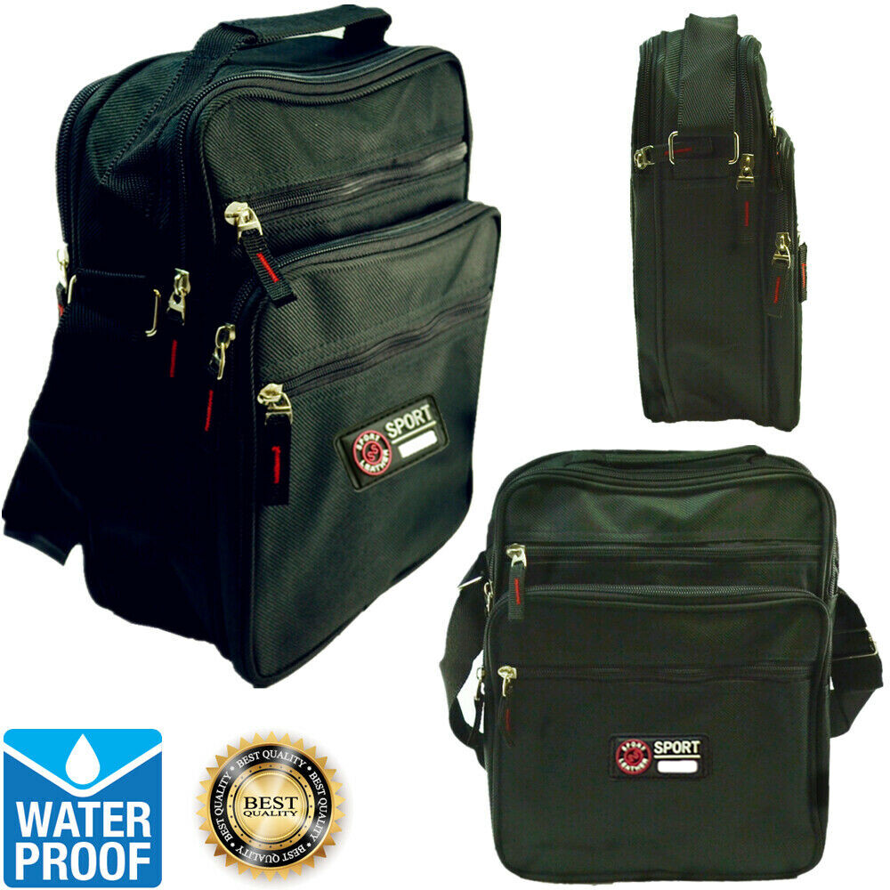 11″ Black Men Waterproof Messenger Shoulder Satchel Business Briefcase Hand Bag
