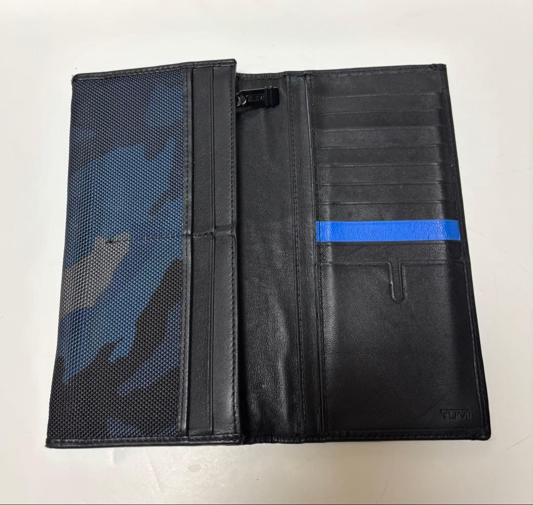 TUMI ALPHA Breast Pocket Wallet Long Wallet Camouflage