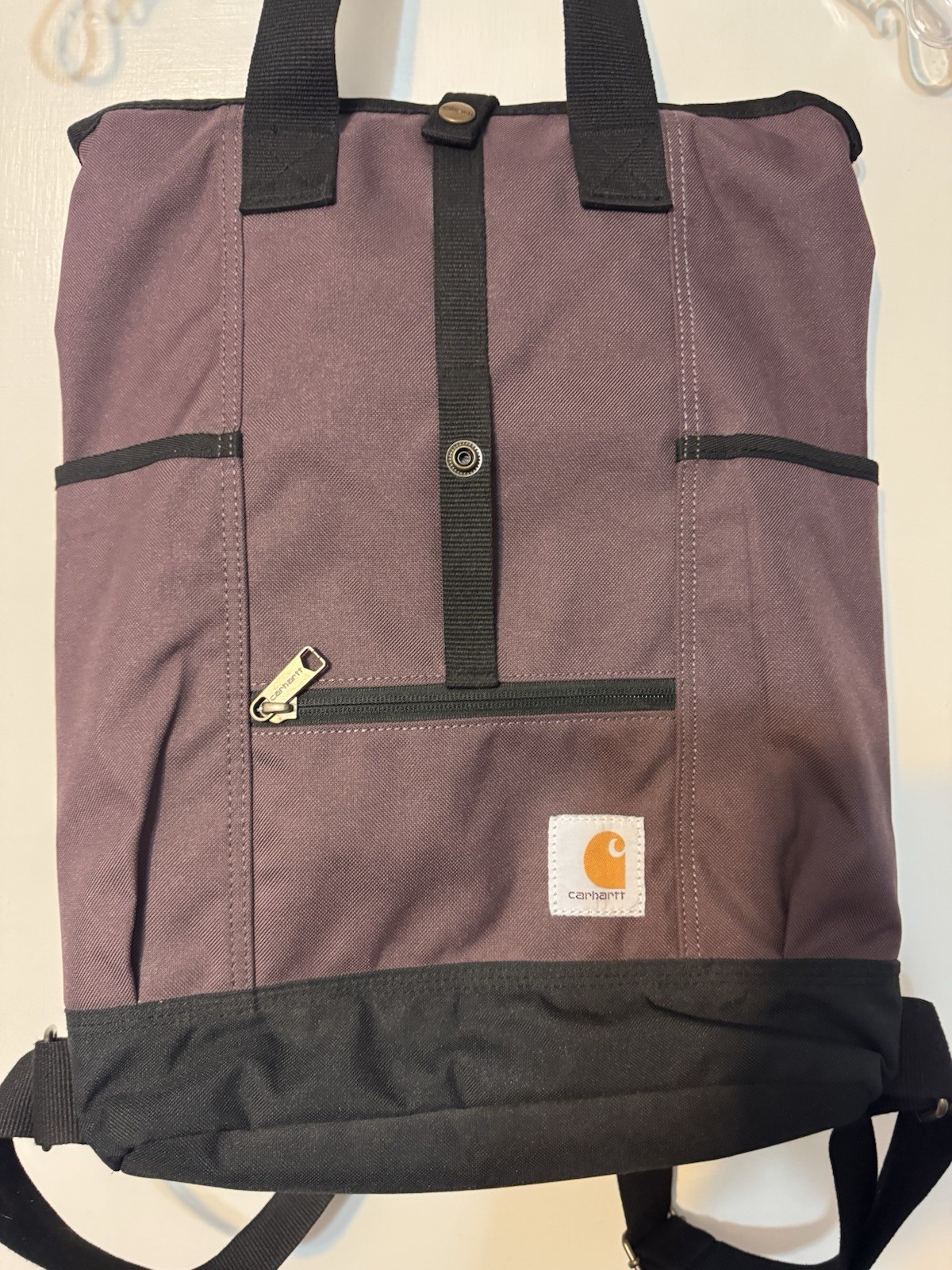 Carhartt Convertible Legacy Hybrid Backpack Tote Bag – Purple w/ Black Trim NWOT