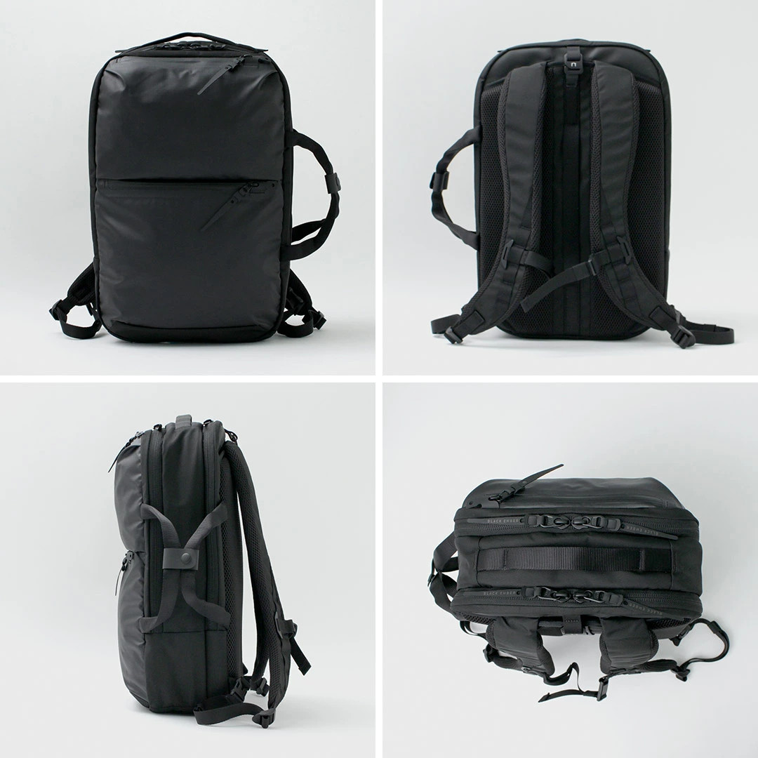 BLACK EMBER Rectangle 2-Way Pack Business Bag Backpack Men’s 23L 16-inch Nylon