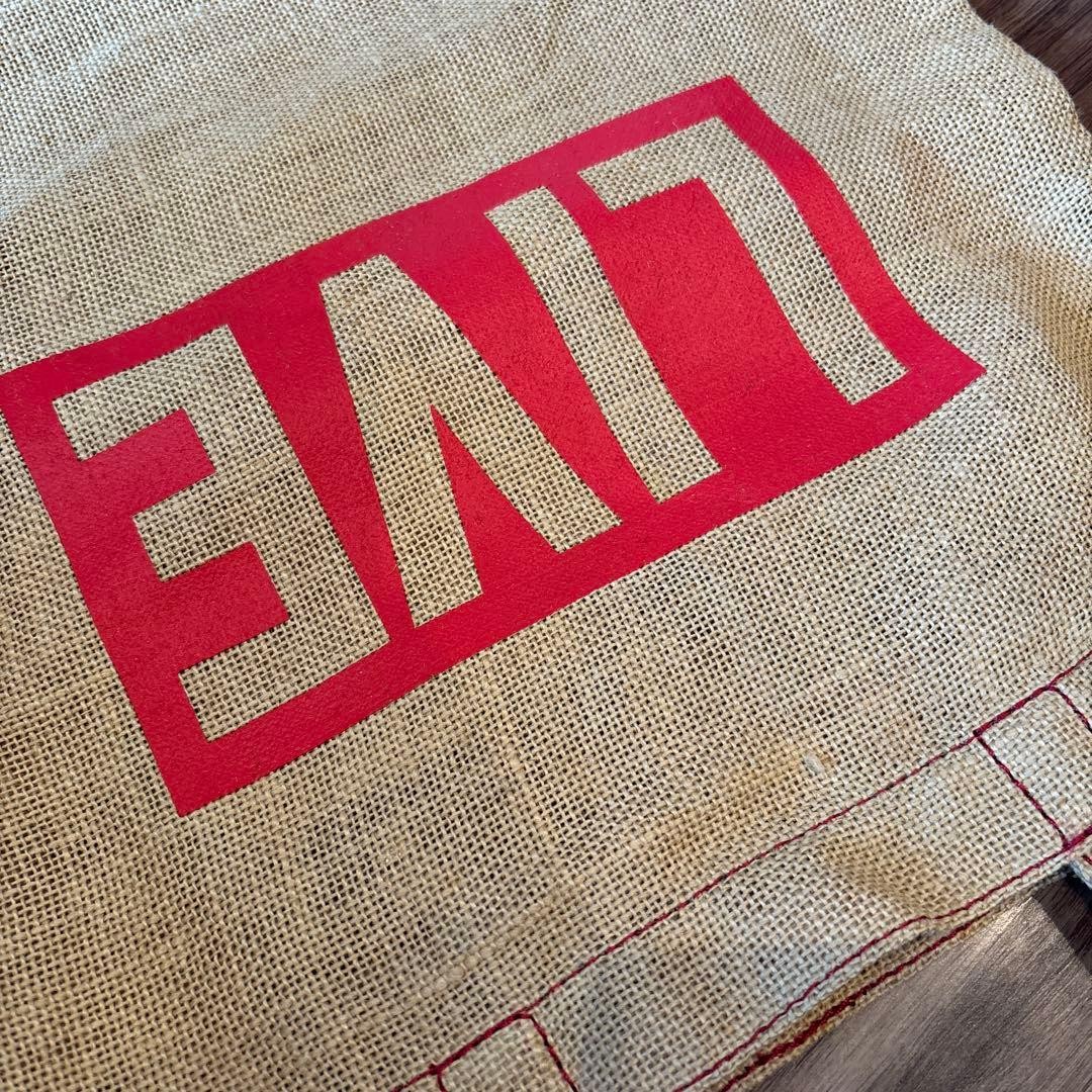 RockSteady PORTER BEAMS Collaboration Tote Bag Jute Linen Used Japan