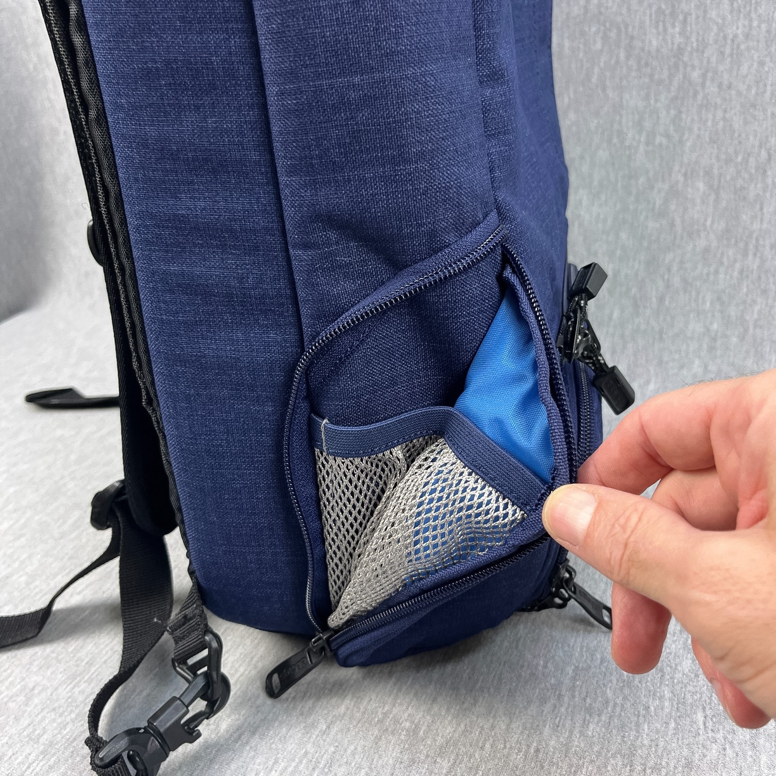 eBags Professional Slim Laptop Backpack Indigo Blue One-Bag Travel Commuter Tech