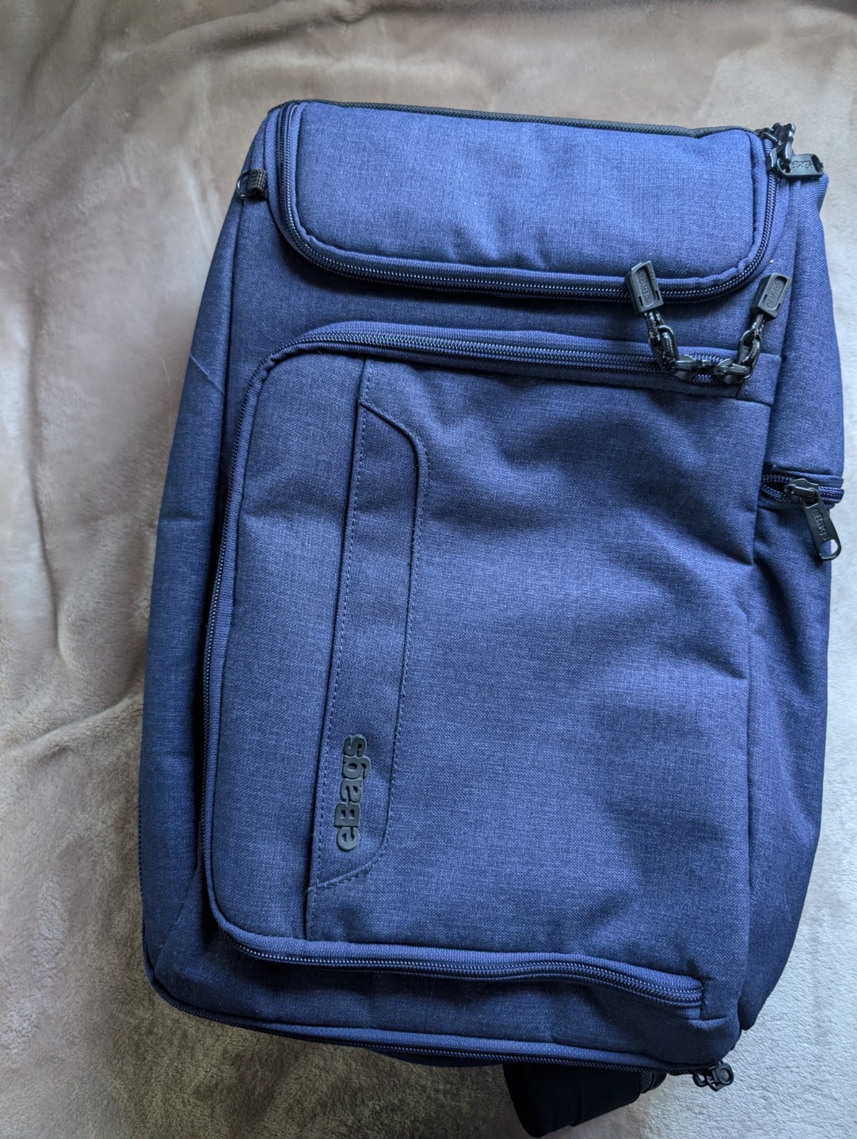 eBags Professional Slim Laptop Backpack Indigo Blue One-Bag Travel Commuter Tech