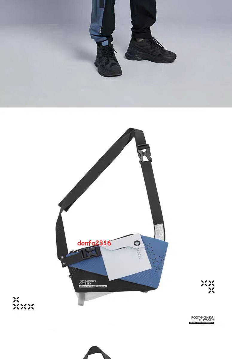 Anime Honkai Impact Cosplay Acrylic 15*32cm Men Shoulder Bag Crossbody Bag Gift