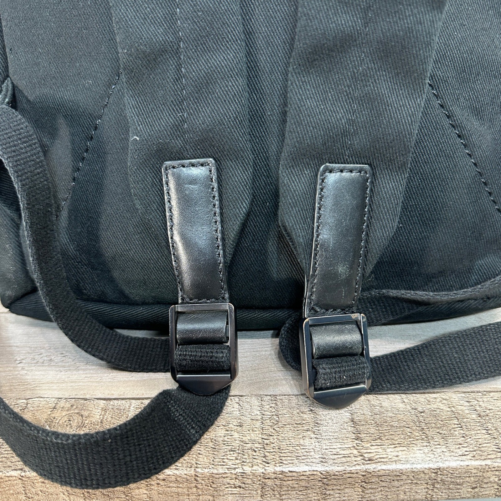Everlane Modern Canvas Backpack Black Minimalist Laptop Bag Travel Rucksack