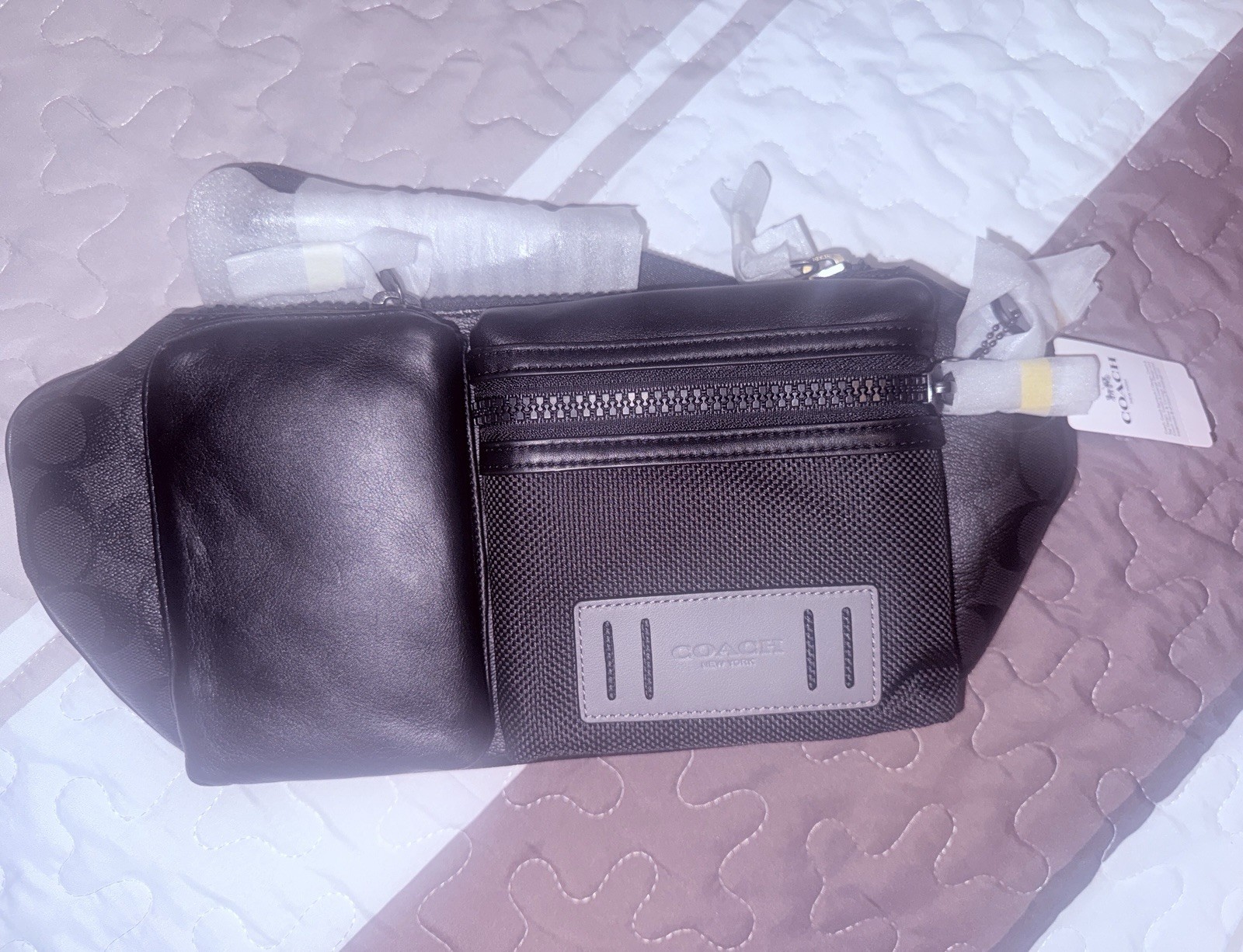 Coach Rider Cross Body Belt Bag Mens No H-2021 5623
